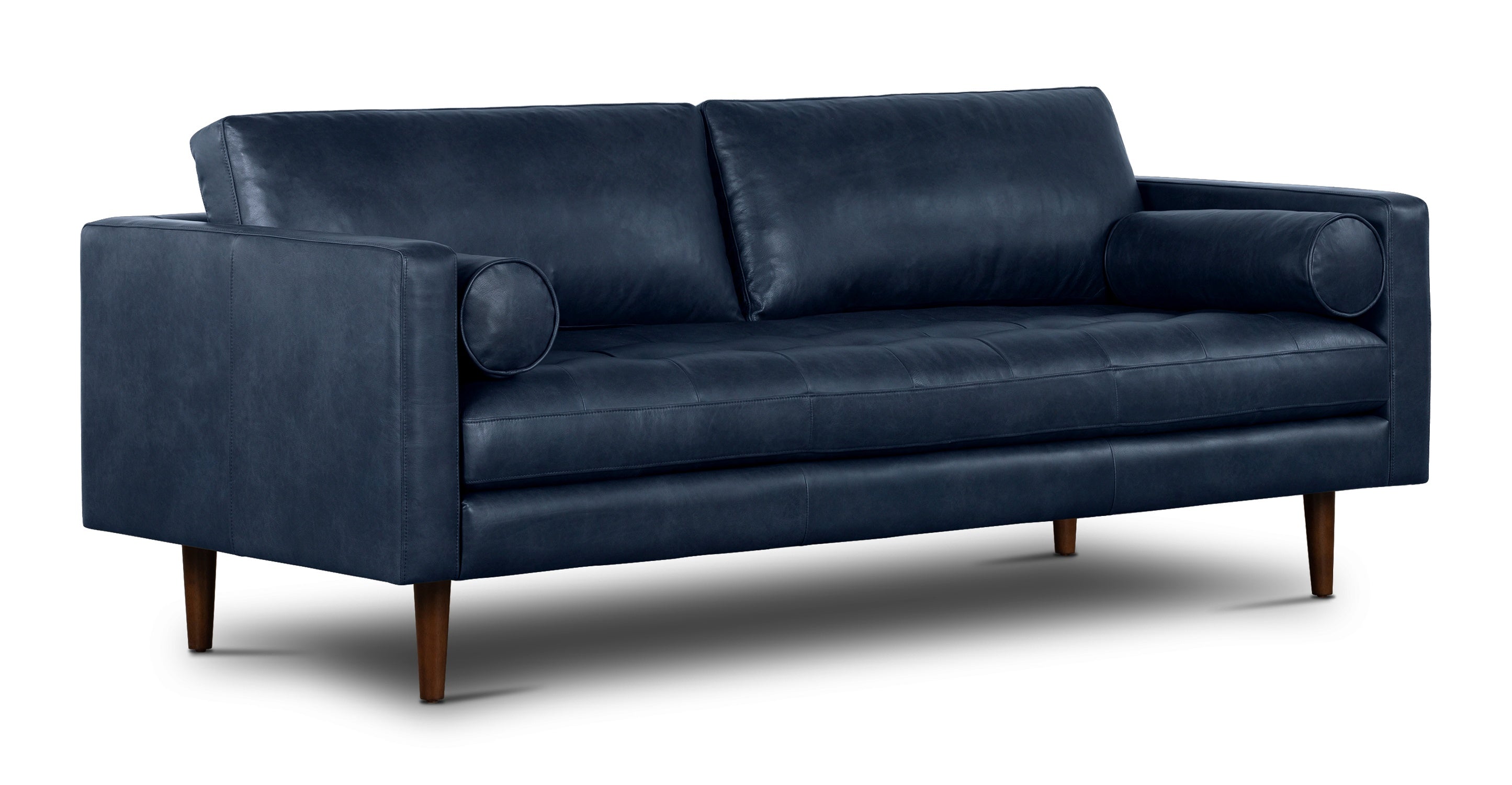Premium Napa Leather Sofa - Modern Luxury Living Room Furniture for Home & Office - Perfect for Relaxing, Entertaining & Stylish Decor