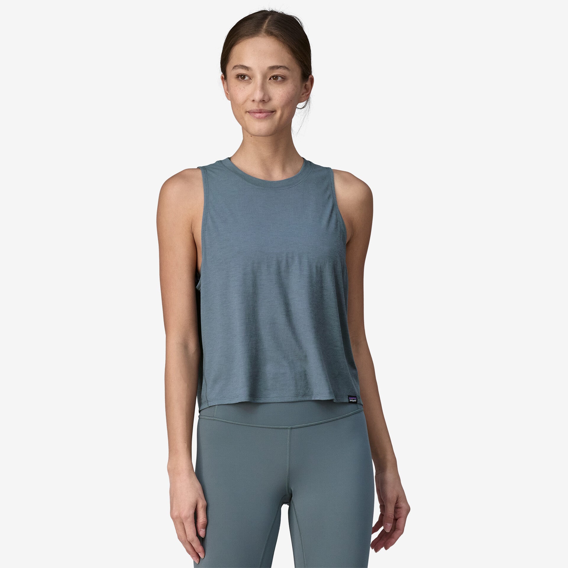 Women's Capilene® Cool Trail Cropped Tank Top - Breathable Quick-Dry Hiking & Running Shirt for Outdoor Adventures