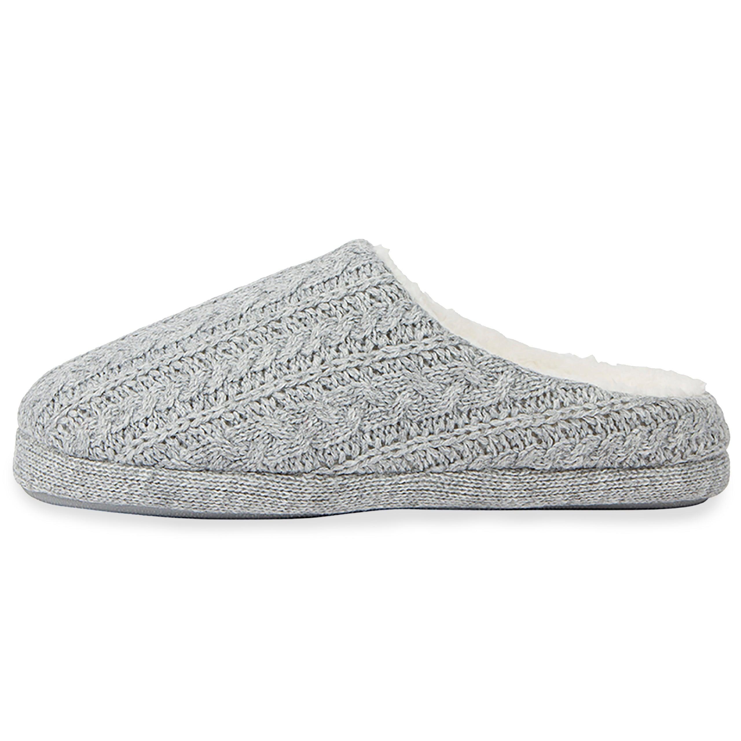 Cozy Women's Cable Knit Slippers - Warm Indoor/Outdoor House Shoes for Winter Comfort - Perfect for Home, Office & Relaxation