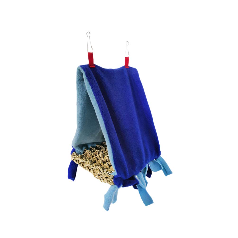 Balacoo Parrot Toys Indoor Tent - Winter Warm Bird House Bed, Hanging Hammock for Parakeet, Cockatiel, Conure - Plush Sleeping Hut Cage Bed Toy (Random Color) for Cozy Bird Rest and Play
