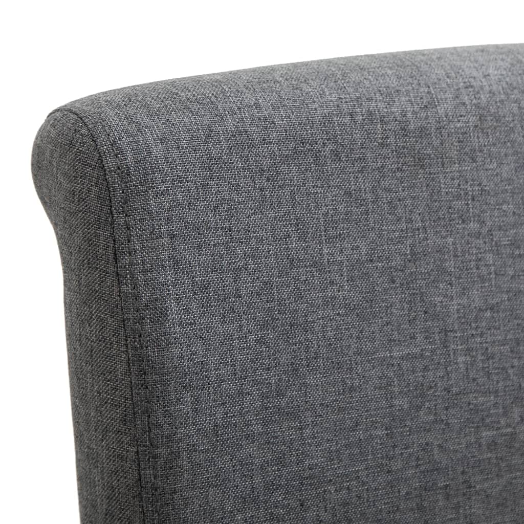 Modern Dining Chairs Set of 4 - Gray Fabric Upholstered High Back Kitchen Chairs with Padded Seat - Comfortable Side Chairs for Dining Room, Kitchen & Living Room - Perfect for Family Dinners, Entertaining Guests & Home Decor