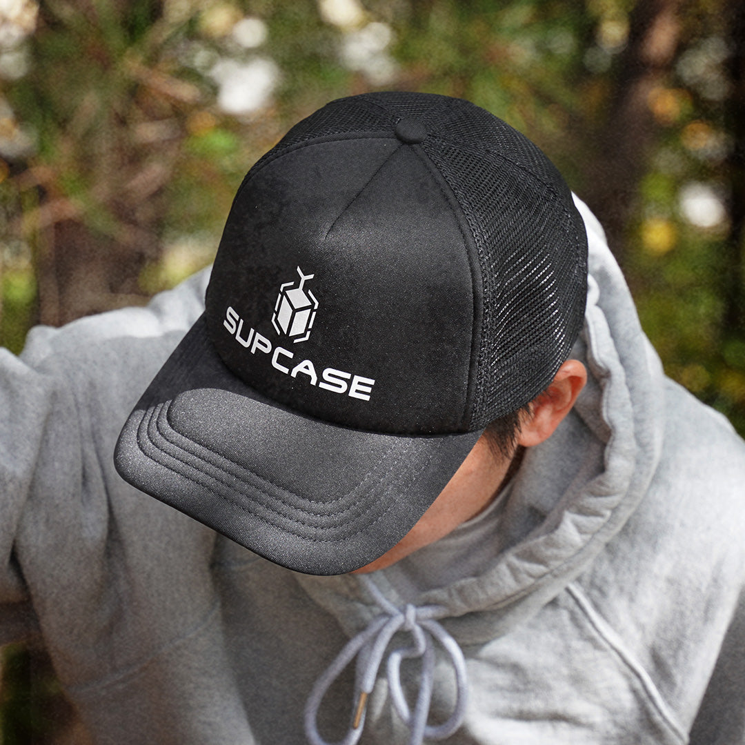 Official Limited Edition SUPCASE Trucker Hat - Black | Stylish & Durable Baseball Cap for Men & Women | Perfect for Outdoor Activities, Sports & Casual Wear