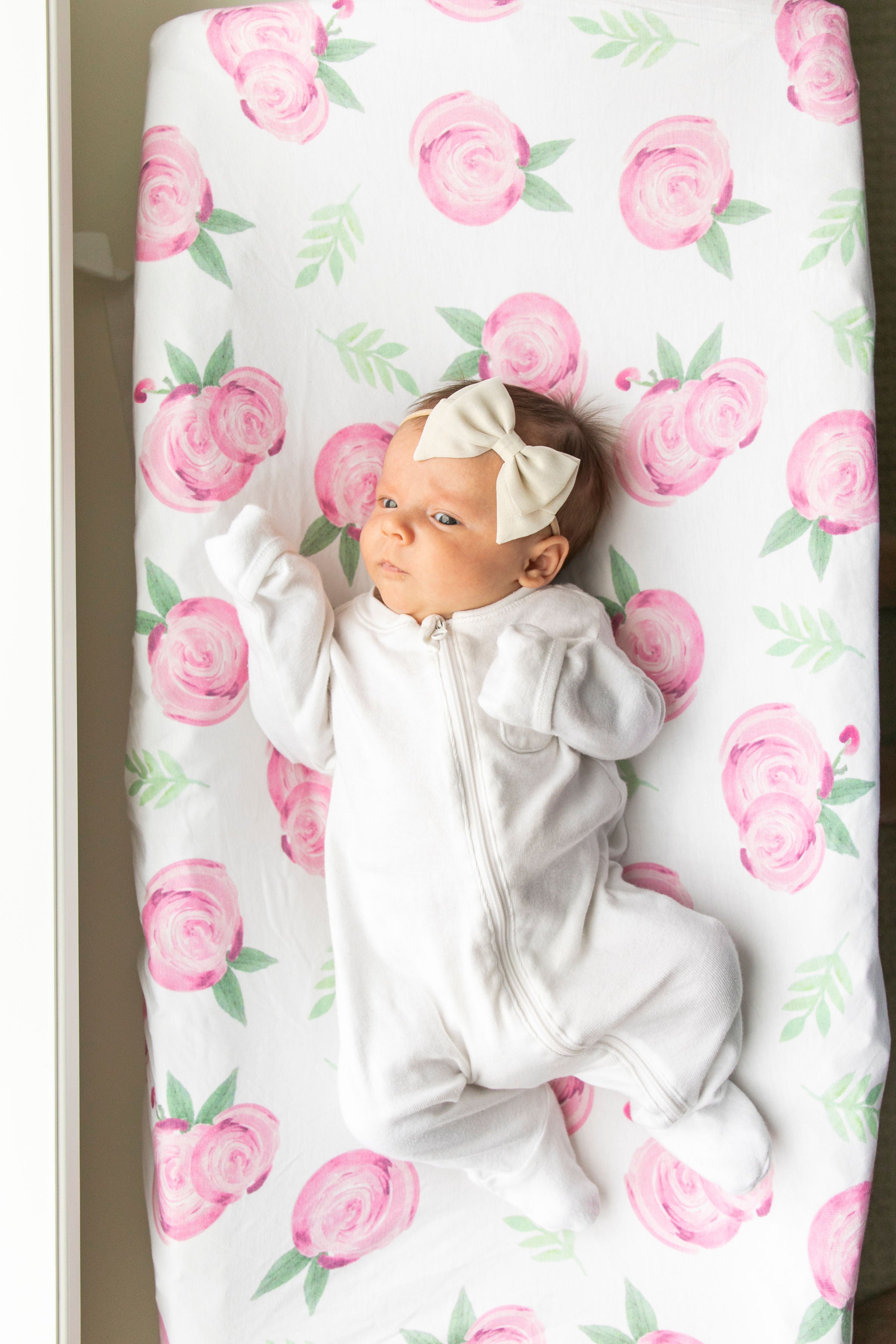 Premium Organic Cotton Knit Diaper Changing Pad Cover - Soft, Breathable & Waterproof - Perfect for Nursery, Travel & On-the-Go Baby Care