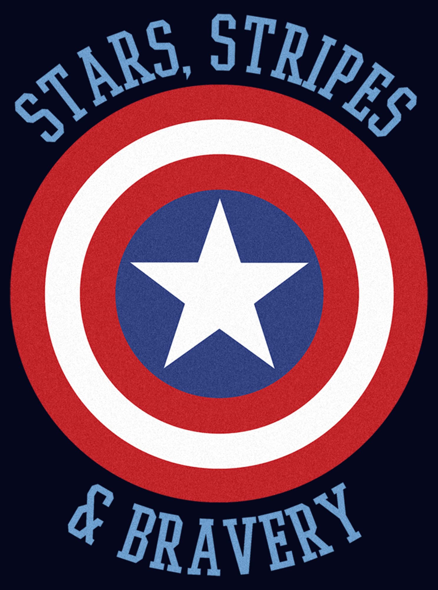 Marvel Avengers Captain America Women's Graphic T-Shirt - Stars Stripes & Bravery Design | Casual Superhero Tee for Fans, Cosplay & Everyday Wear