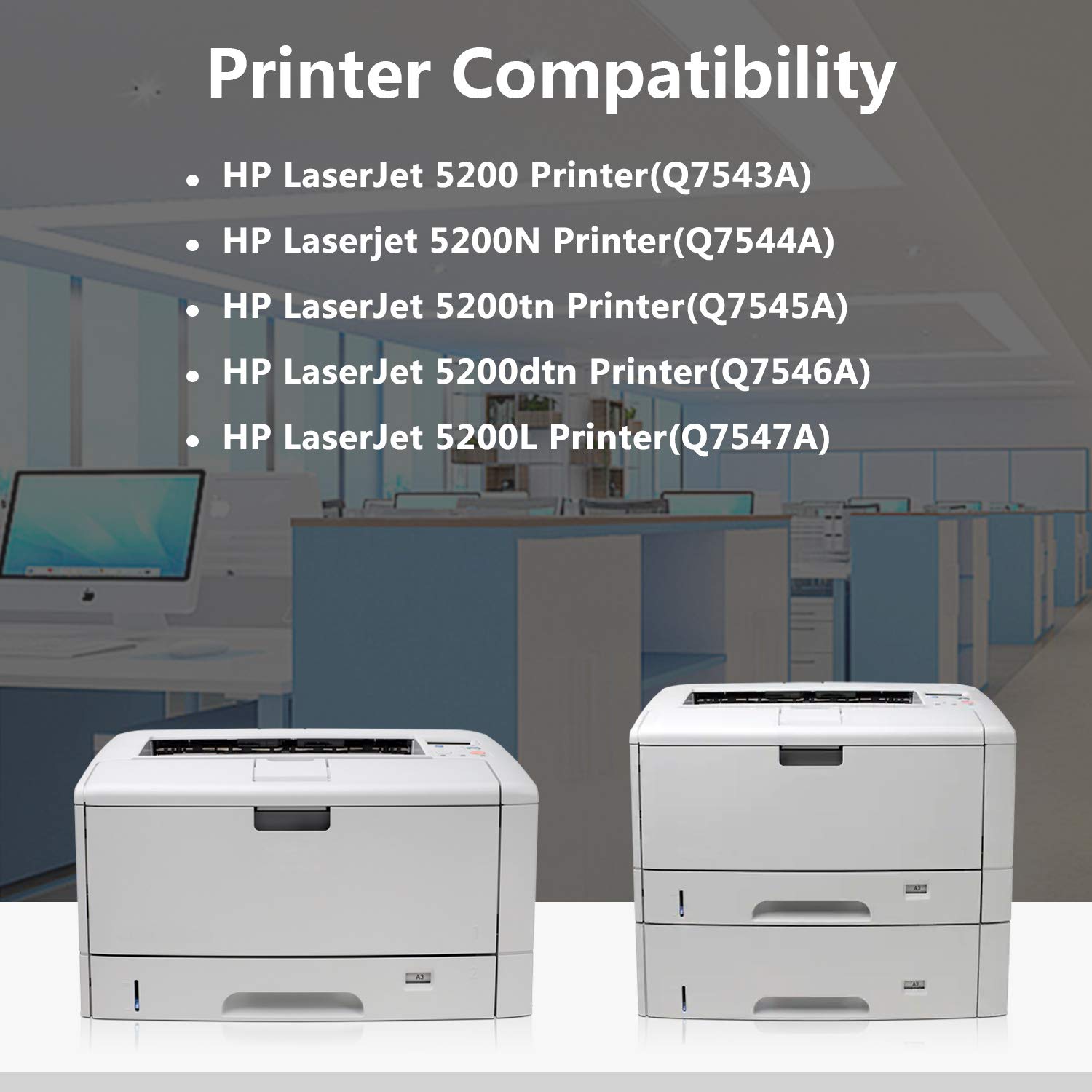 TopInk 16A Q7516A Black Compatible Toner Cartridge Replacement for HP LaserJet 5200 5200N 5200tn 5200dtn 5200L Printers - High Yield Printing for Office & Home Use