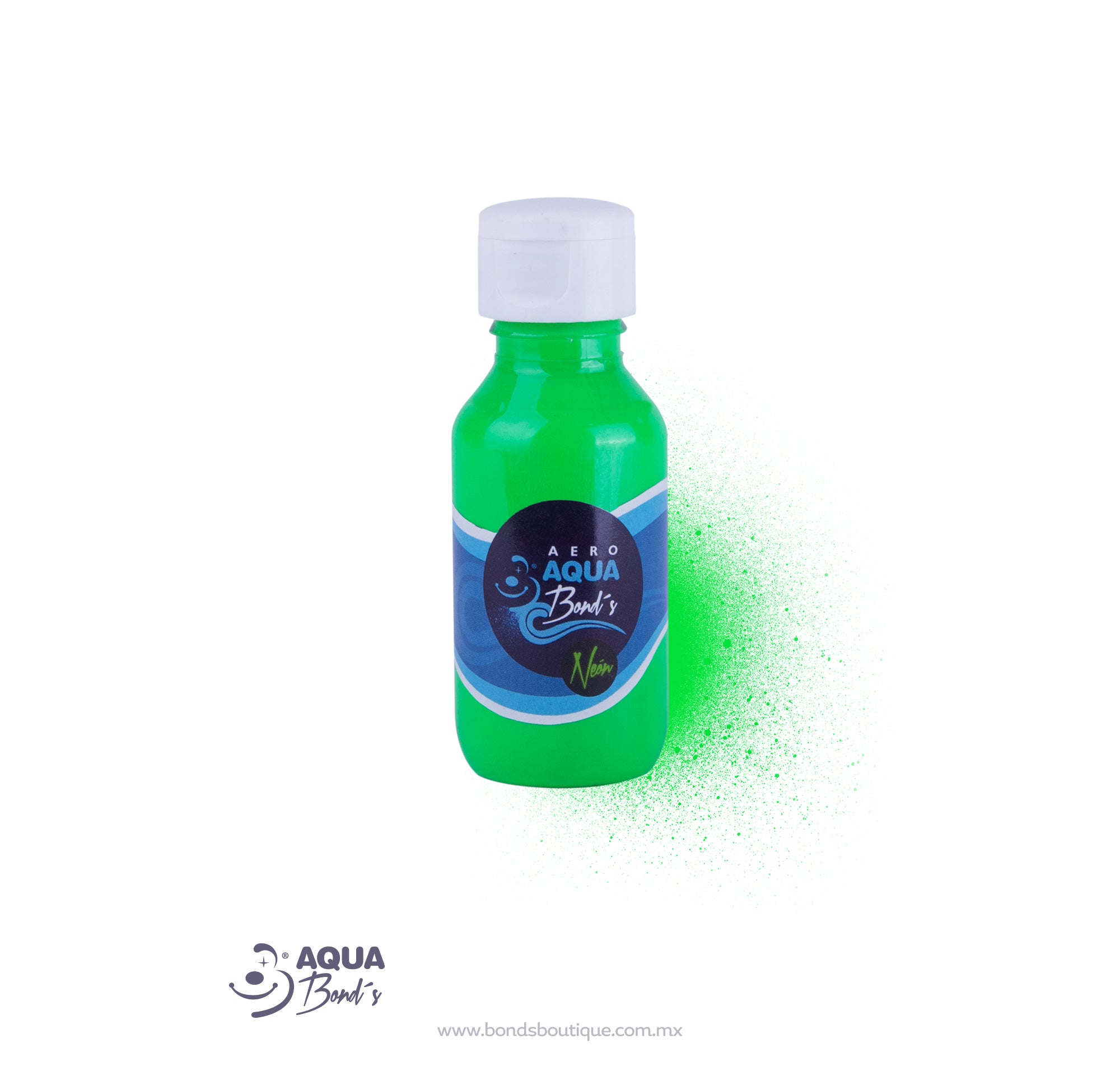 Aero Aqua Bonds Neon Green 60ml - Strong Waterproof Glue for DIY Crafts, Home Repairs & Shoe Fixing - Perfect for Bonding Plastic, Metal, Wood & More