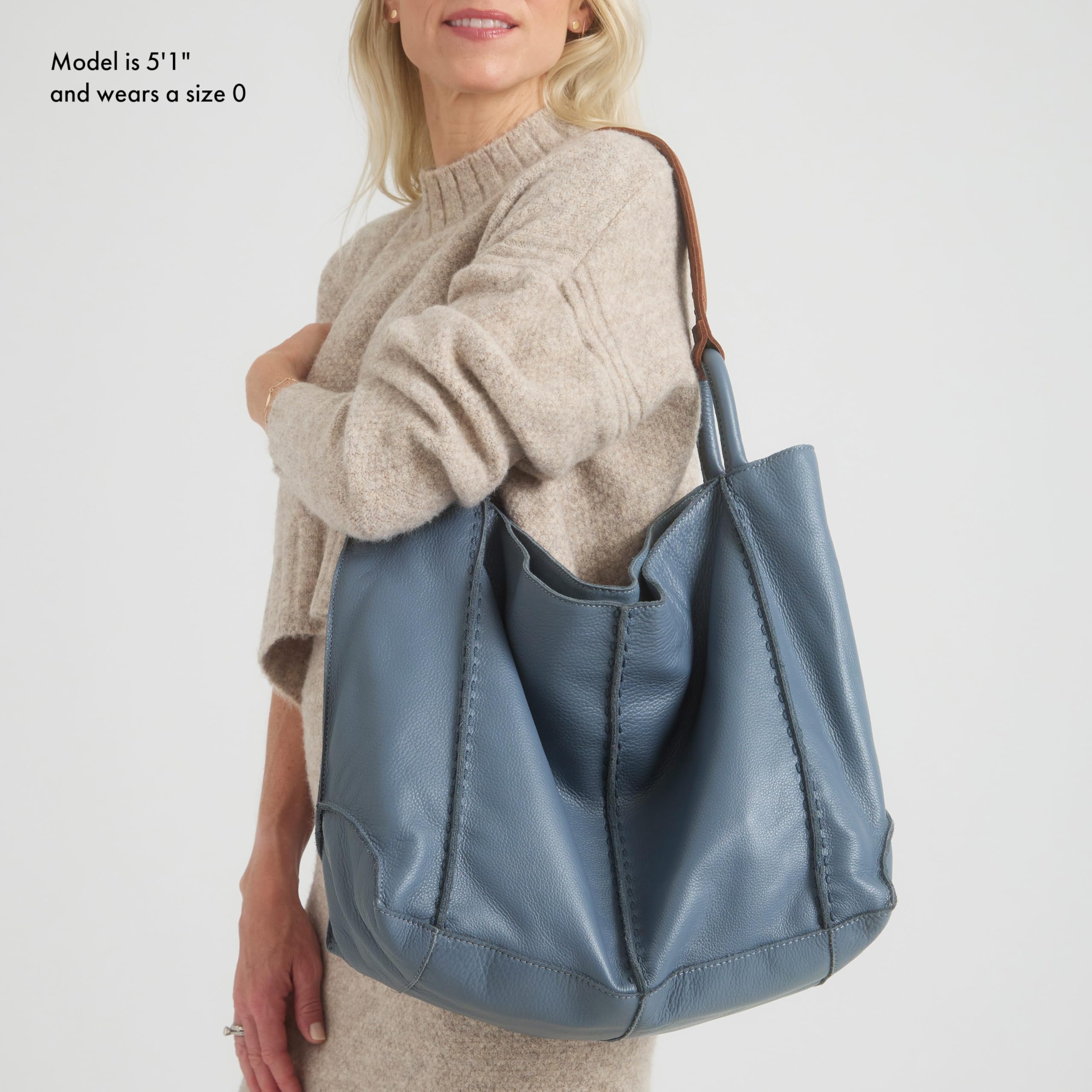 The Sak Los Feliz Large Tote Bag for Women - Stylish & Spacious Everyday Purse, Travel & Beach Bag with Adjustable Shoulder Strap - Perfect for Work, Shopping & Weekend Getaways