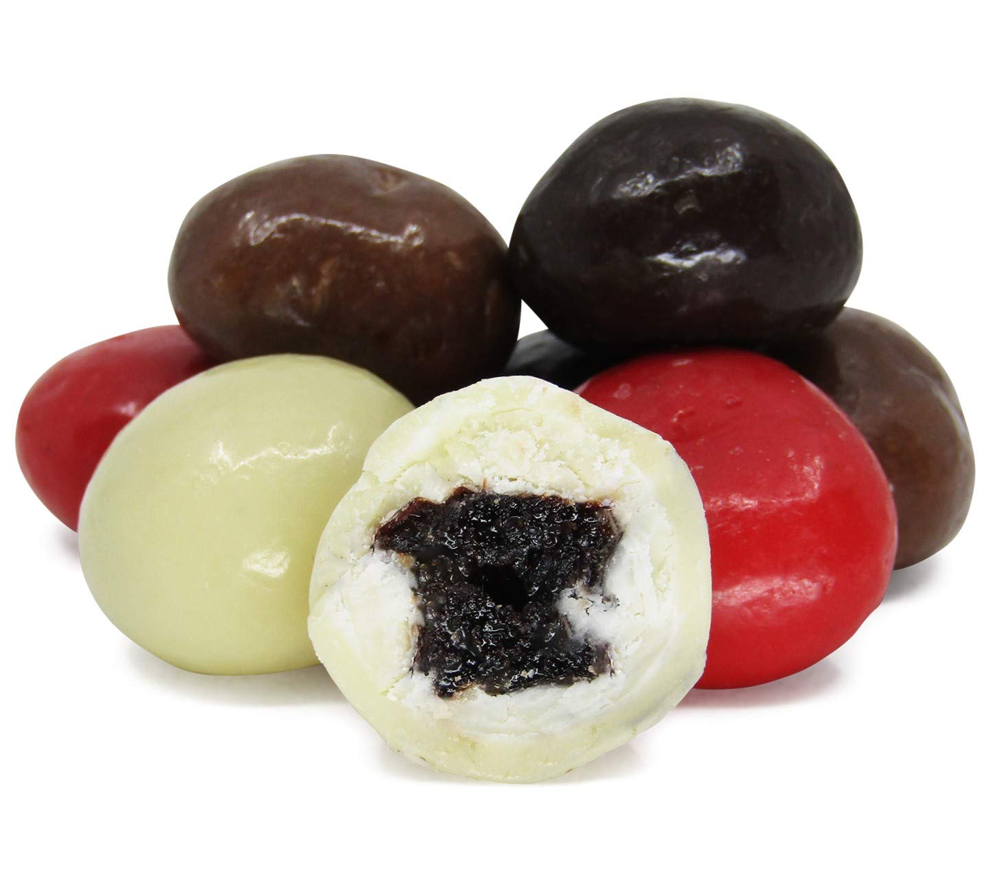 Premium Chocolate Covered Cherries Bulk 10 lbs - Gourmet Mix of Milk, Dark & White Chocolate Dried Cherries | Kosher Dairy Certified | Perfect for Gift Baskets, Dessert Toppings & Party Snacks