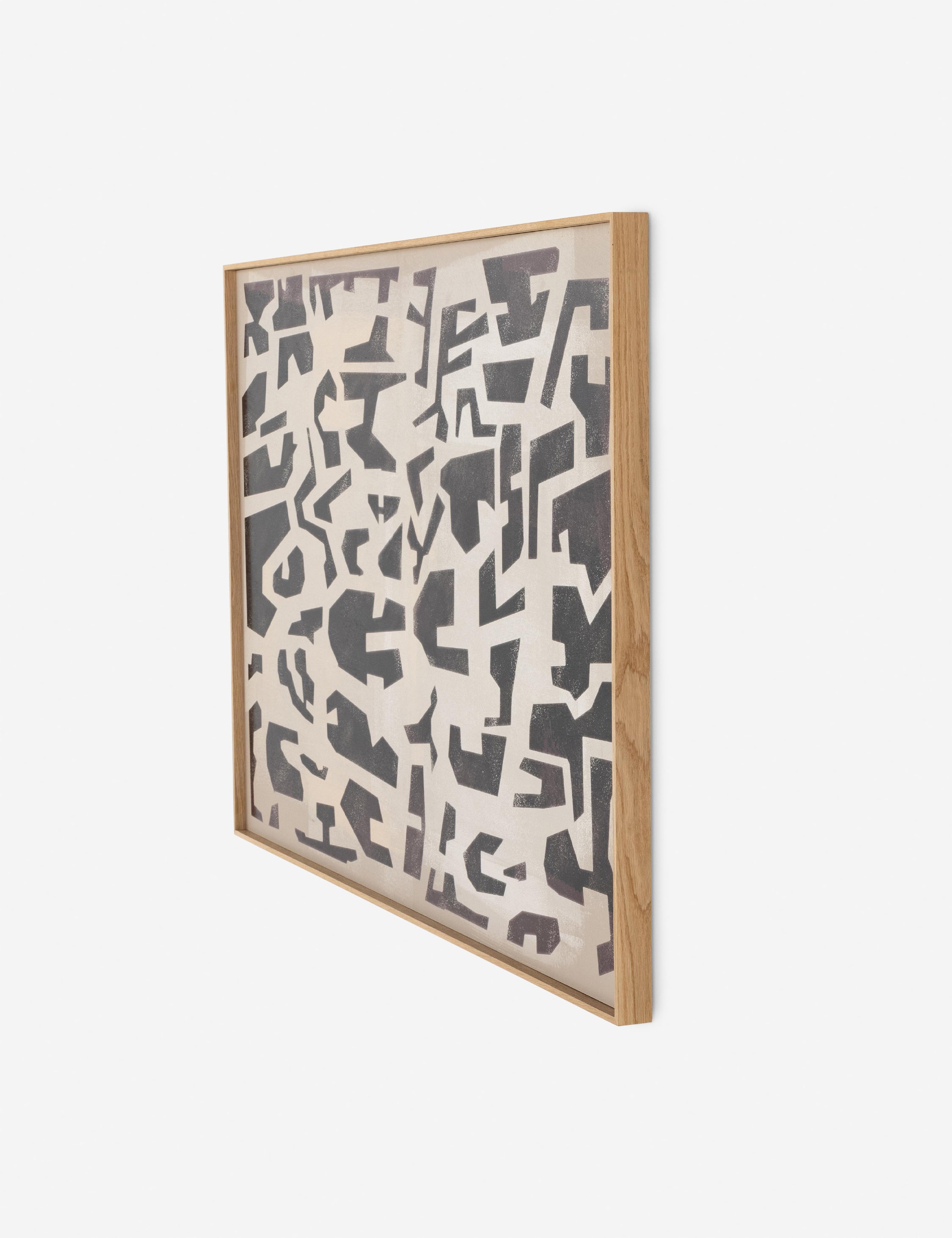 Block II Wall Art by Coup D'esprit - Modern Abstract Canvas Painting for Living Room, Bedroom & Office Decor