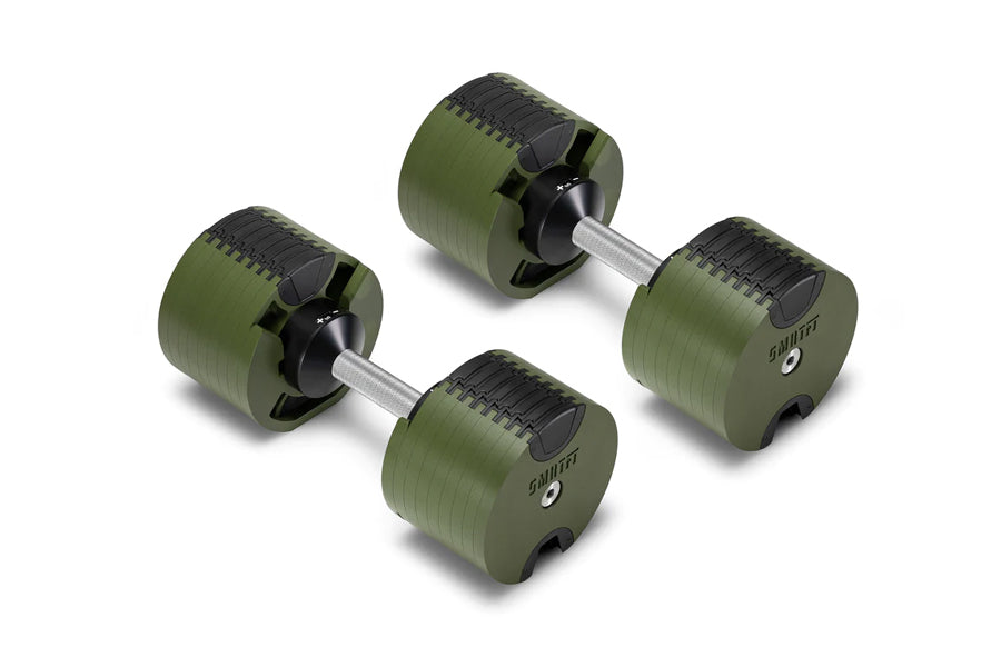 NÜOBELL 80lb Adjustable Dumbbells Set - Tactical Weight Dumbbells for Home Gym, Strength Training & CrossFit Workouts - Perfect for Small Spaces & Full-Body Exercises
