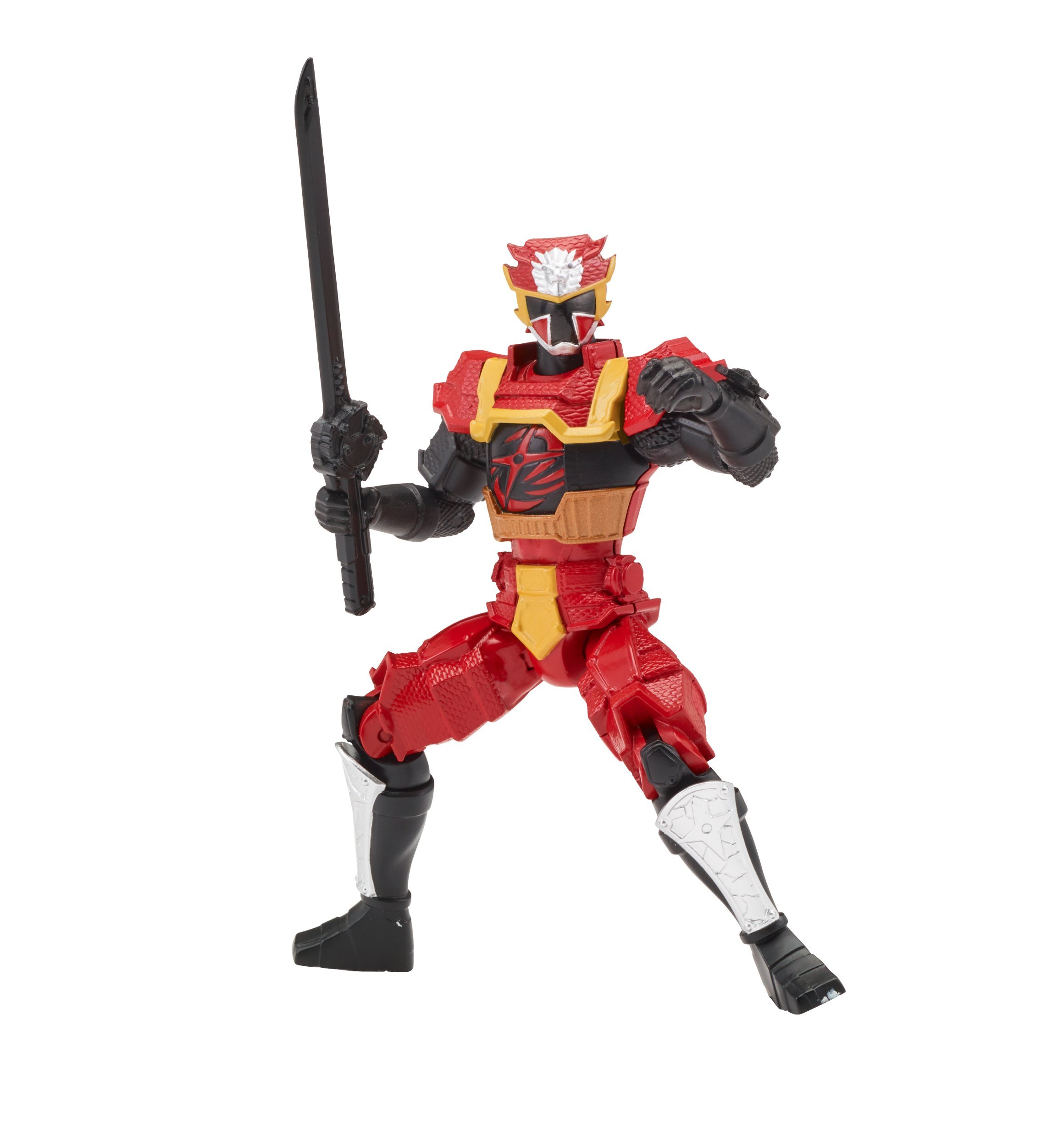 Power Rangers Super Ninja Steel Red Ranger Action Figure with Lion Fire Armor - Collectible Toy for Kids & Fans, Perfect for Playtime & Display