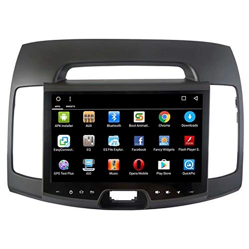 TOPNAVI 10.1 Inch Android 7.1 Car Stereo GPS Navigation System for Hyundai Elantra 2011-2016 - Quad Core, 32GB ROM, WiFi, 3G, RDS, Mirror Link, Bluetooth - Perfect for Road Trips & Daily Commuting