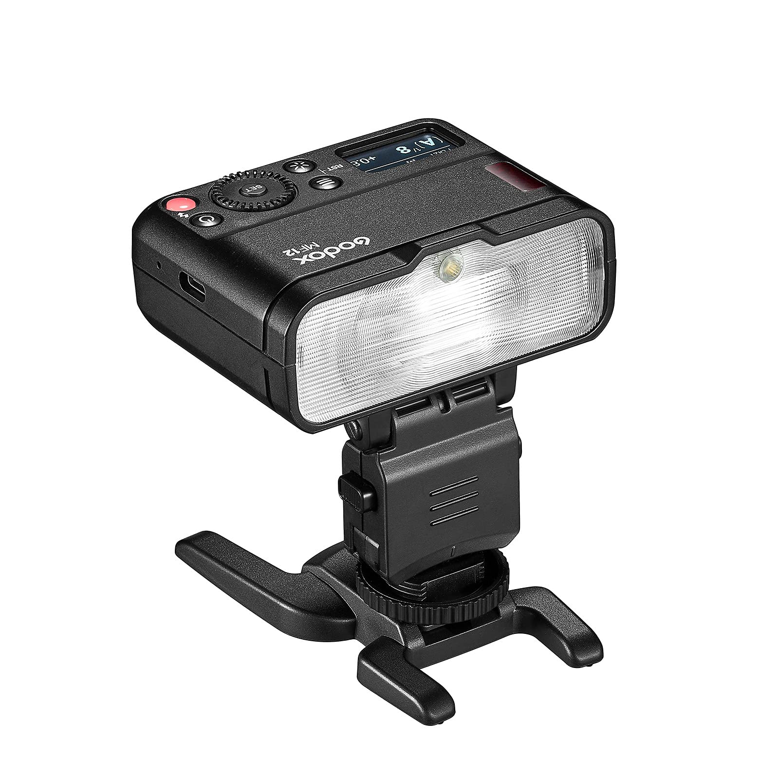 Godox MF12-K2 Macro Flash Speedlite - 12W Off-Camera TTL Flash with 2.4G Wireless Control, TTL/M Mode, Built-in 3.7V/6.29W Lithium Battery - Compatible with Nikon, Sony, Canon, Fuji, Olympus & Panasonic - Perfect for Product Photography, Jewelry Shots & Macro Food Blogging