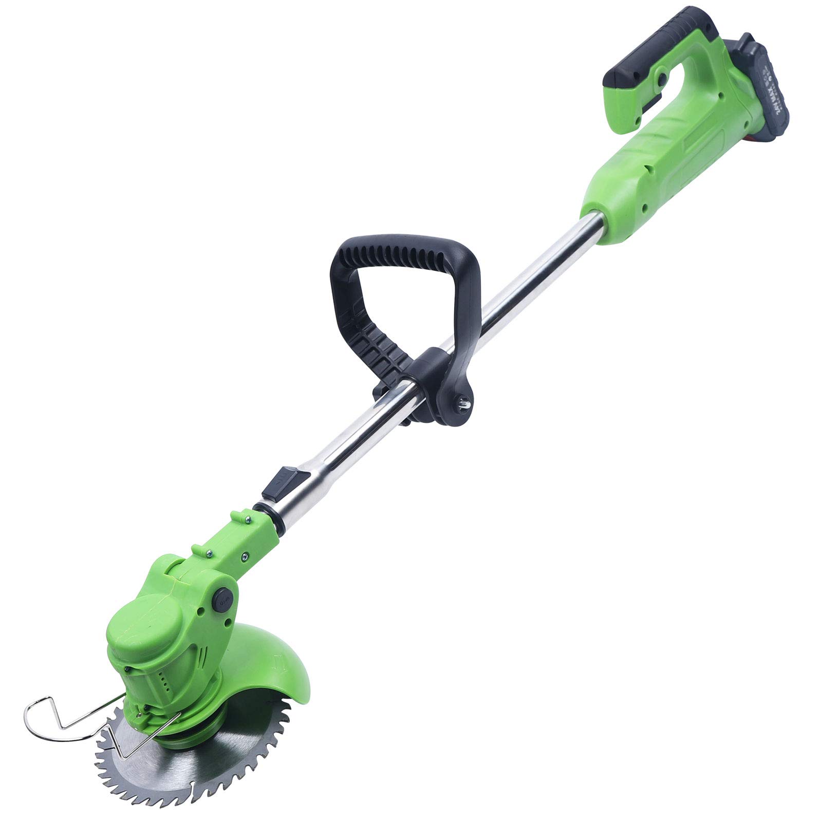 Futchoy 24V Cordless Grass Trimmer - Rechargeable Electric Lawn Mower & Edger with 3000mAh Battery, Adjustable Handle - Perfect for Yard Maintenance, Lawn Care, and Garden Trimming