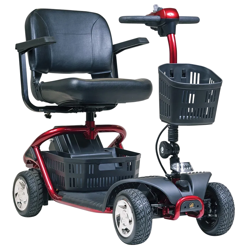 LiteRider 4 Wheel Mobility Scooter - Lightweight & Portable Electric Scooter for Adults & Seniors - Perfect for Shopping, Travel & Outdoor Activities