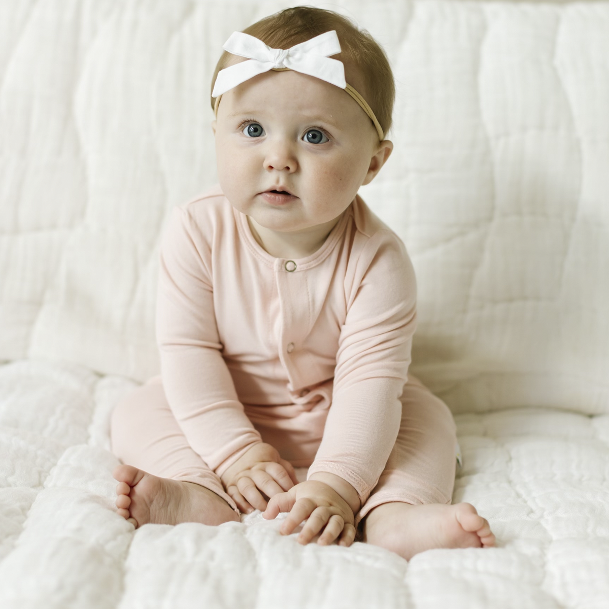 Barely Pink One Piece Snap Bodysuit - Soft & Comfortable Baby Romper for Newborns & Infants | Perfect for Everyday Wear, Playtime & Photo Shoots