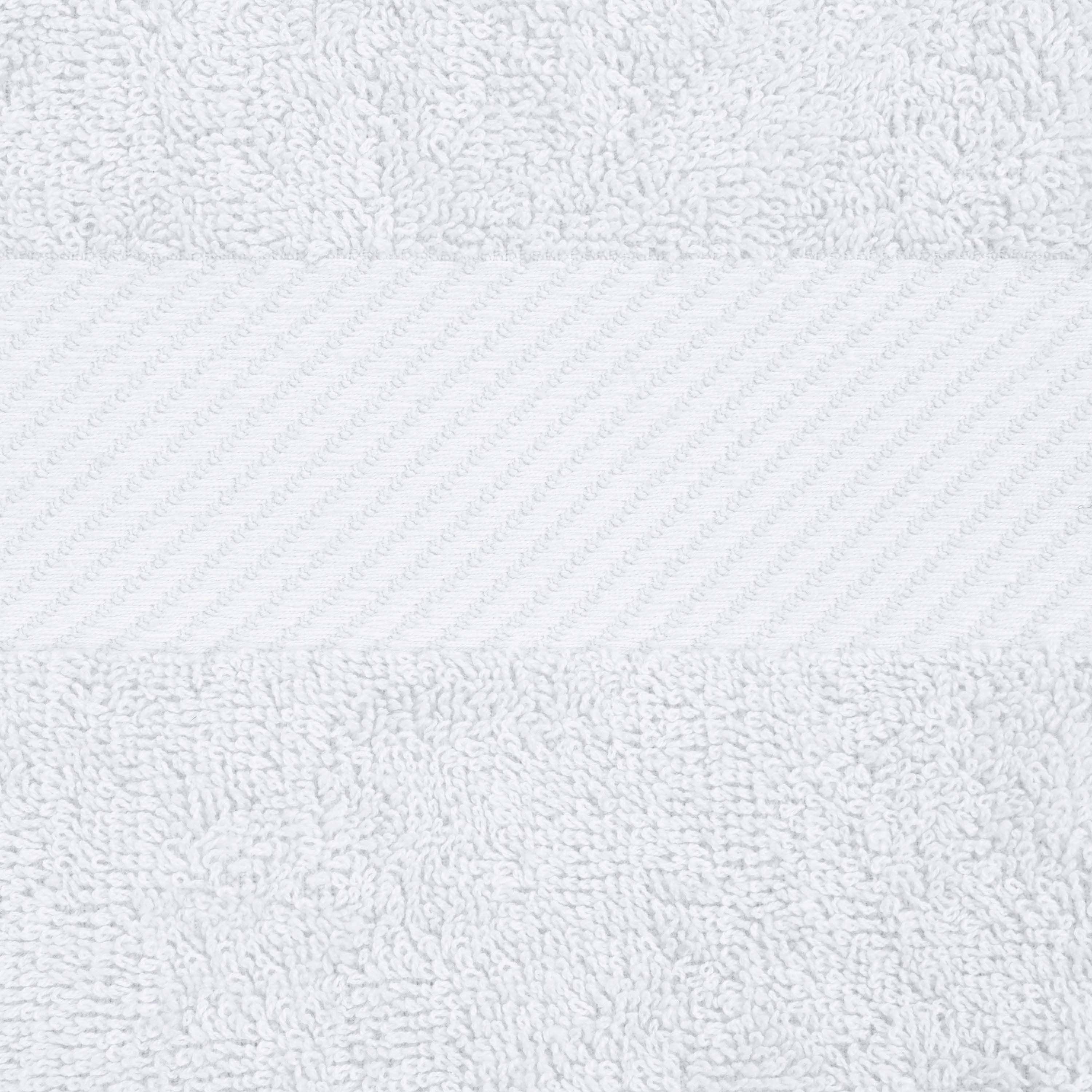 Premium 6-Piece Egyptian Cotton Towel Set with Elegant Dobby Border - Ultra Soft & Absorbent Bath Towels for Spa, Hotel, or Luxury Home Use