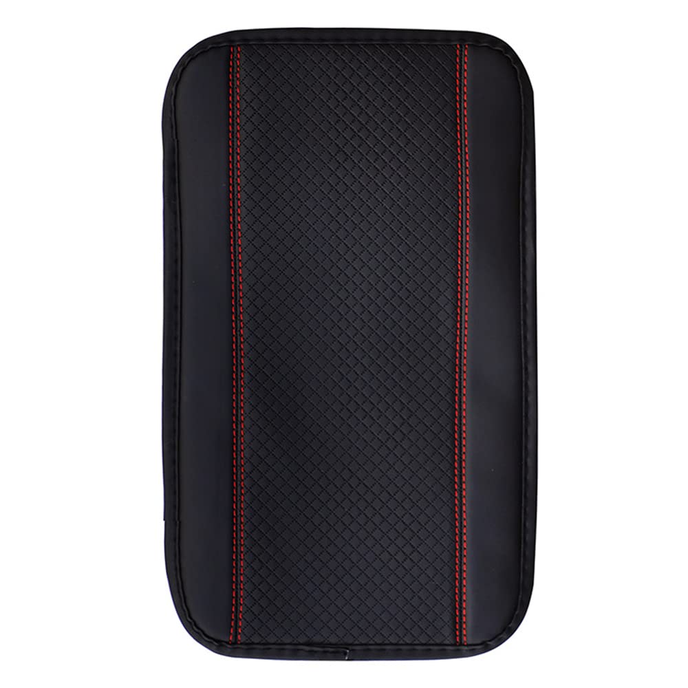 Premium PU Leather Auto Center Console Cover Pad - Universal Waterproof Armrest Protector for Cars, SUVs & Trucks | Durable & Comfortable for Daily Commute & Road Trips