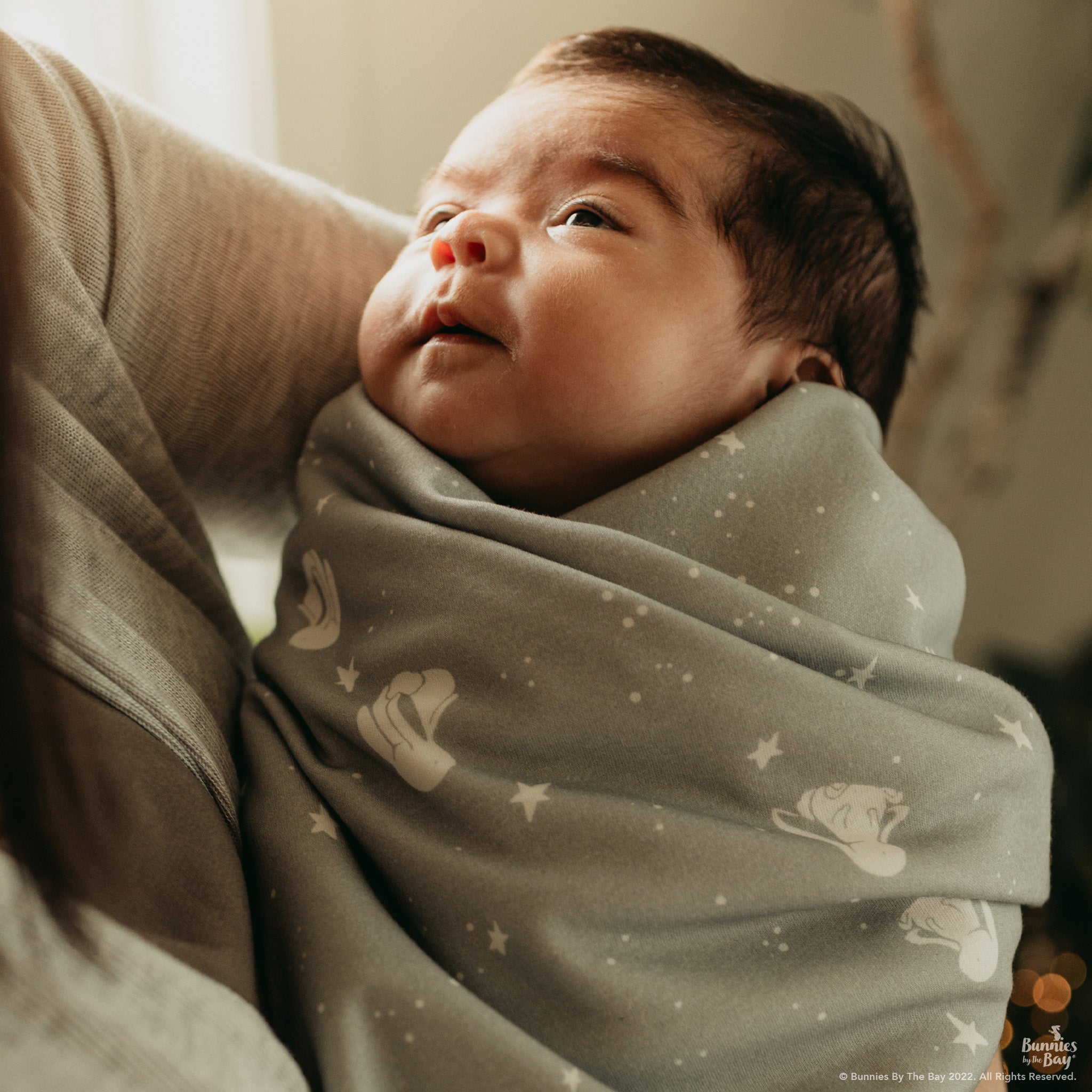 Organic Cotton Receiving Blanket for Babies - Soft & Hypoallergenic Swaddle Blanket for Newborns - Perfect for Nursery, Swaddling & Cuddling