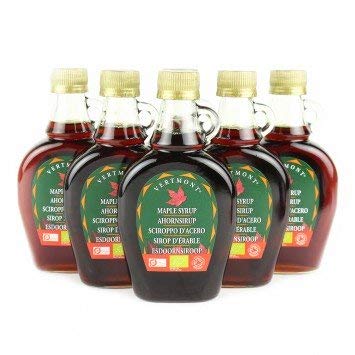 Buy Vermont Organic Maple Syrup - Grade A Pure Canadian Maple Syrup in Glass Bottles (6x250ml) - Perfect for Pancakes, Waffles & Baking