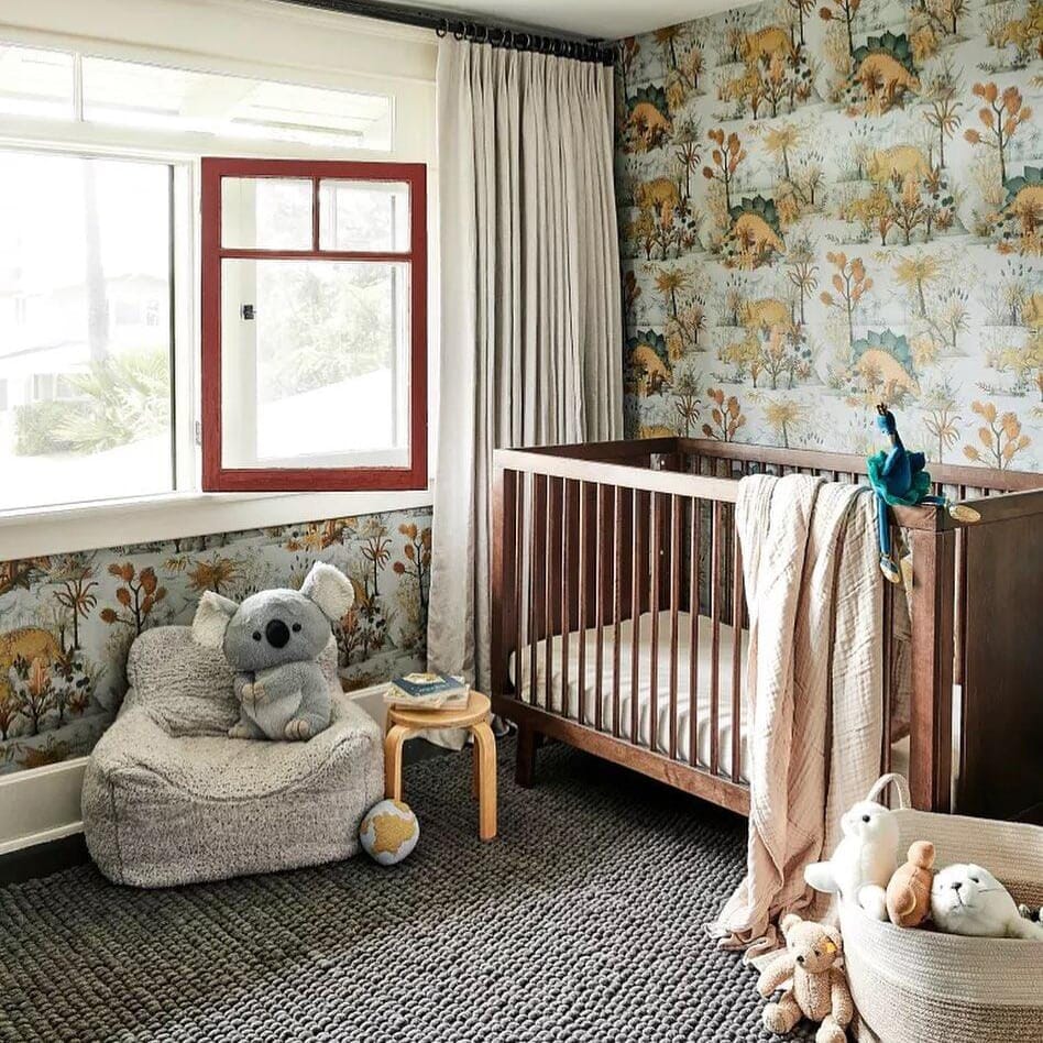 DINOSAURIA Premium Peel & Stick Wallpaper - Dusk Blue Dinosaur Theme | Easy Removable Decor for Kids Room, Nursery, Playroom & Bedroom