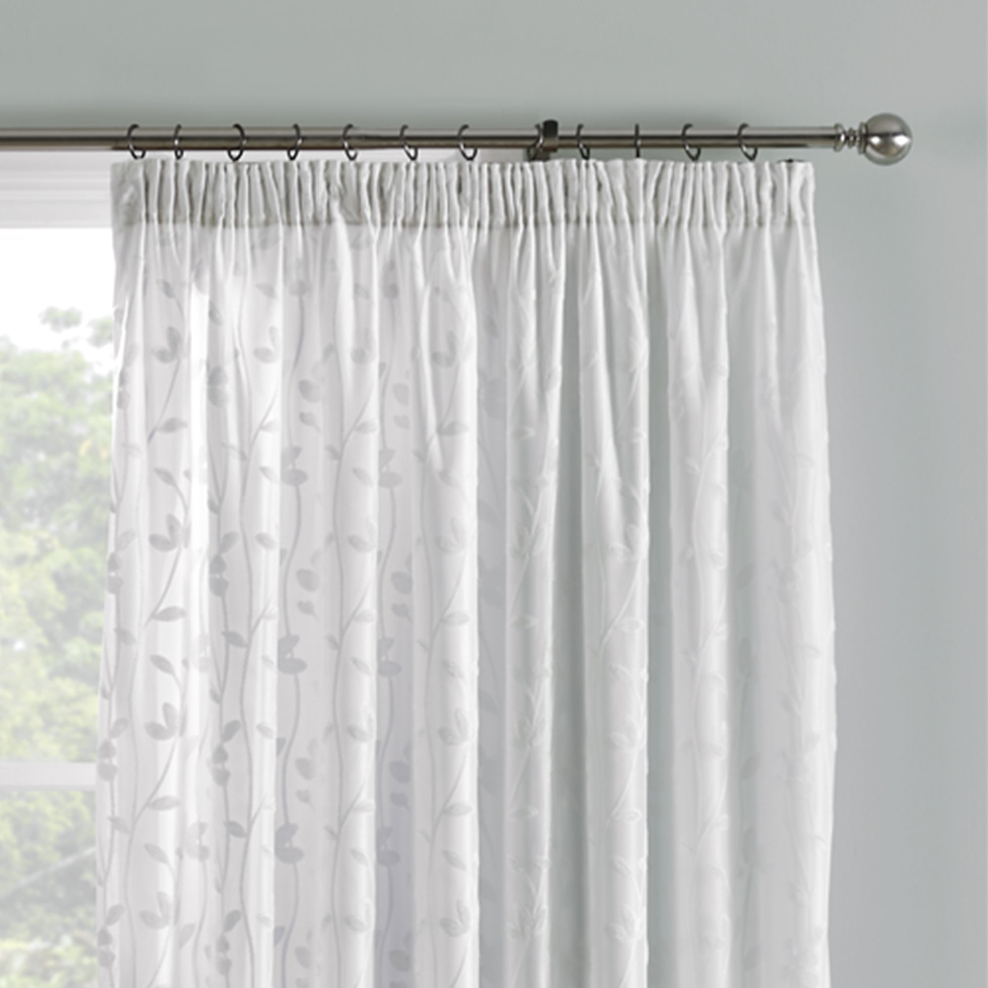 Dreams & Drapes Sophia Pencil Pleat Curtains in Ivory - Elegant Window Treatments for Living Room & Bedroom Decor