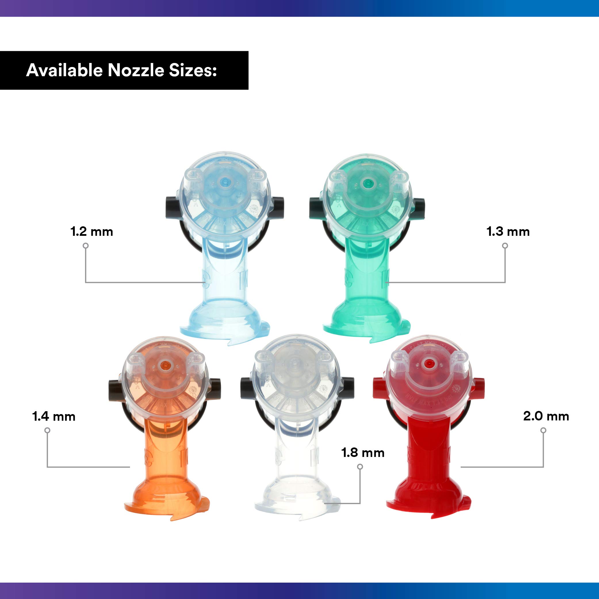 3M Accuspray Paint Spray Gun Nozzle Refills for PPS 2.0 System - 26585, 1.8mm Clear Nozzle (1 Pack) - Restores Like-New Spray Performance for Automotive, Furniture & DIY Painting Projects