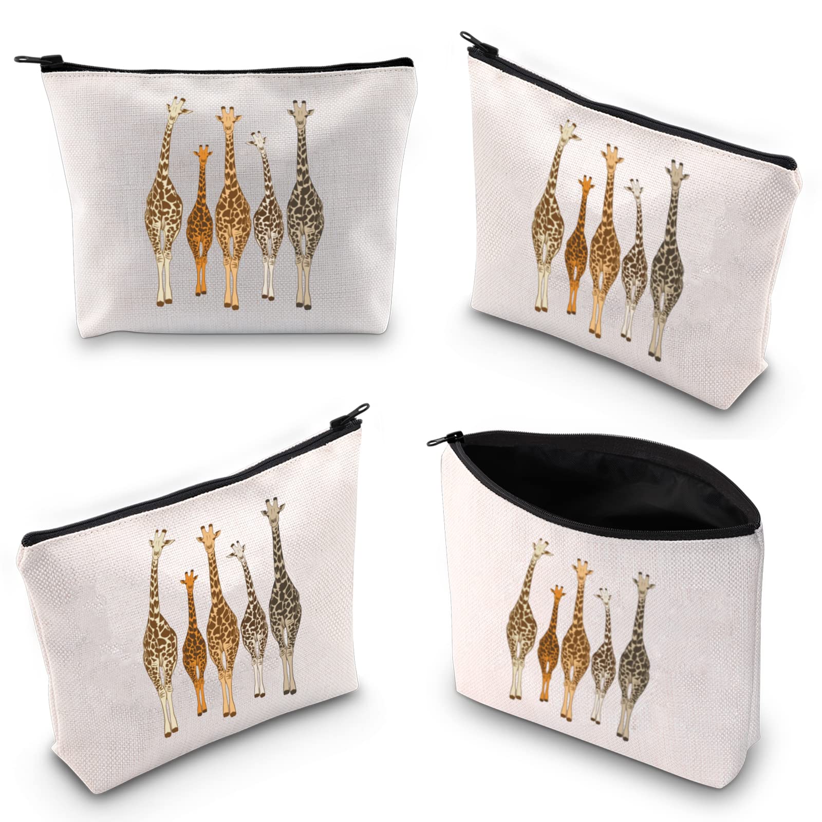BLUPARK Funny Giraffe Cosmetic Bag - Cute Animal Lover Gift, Giraffe Zipper Pouch for Makeup & Travel Accessories - Perfect Giraffe-Themed Gift for Women & Girls (Great for Birthday, Christmas & Everyday Use)