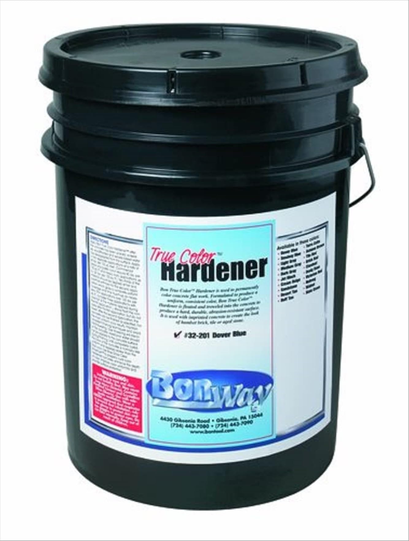 BonWay True Color Hardener Tile Red - Premium Concrete Floor Hardener for Garages, Warehouses & Industrial Spaces - Durable, High-Performance Surface Solution