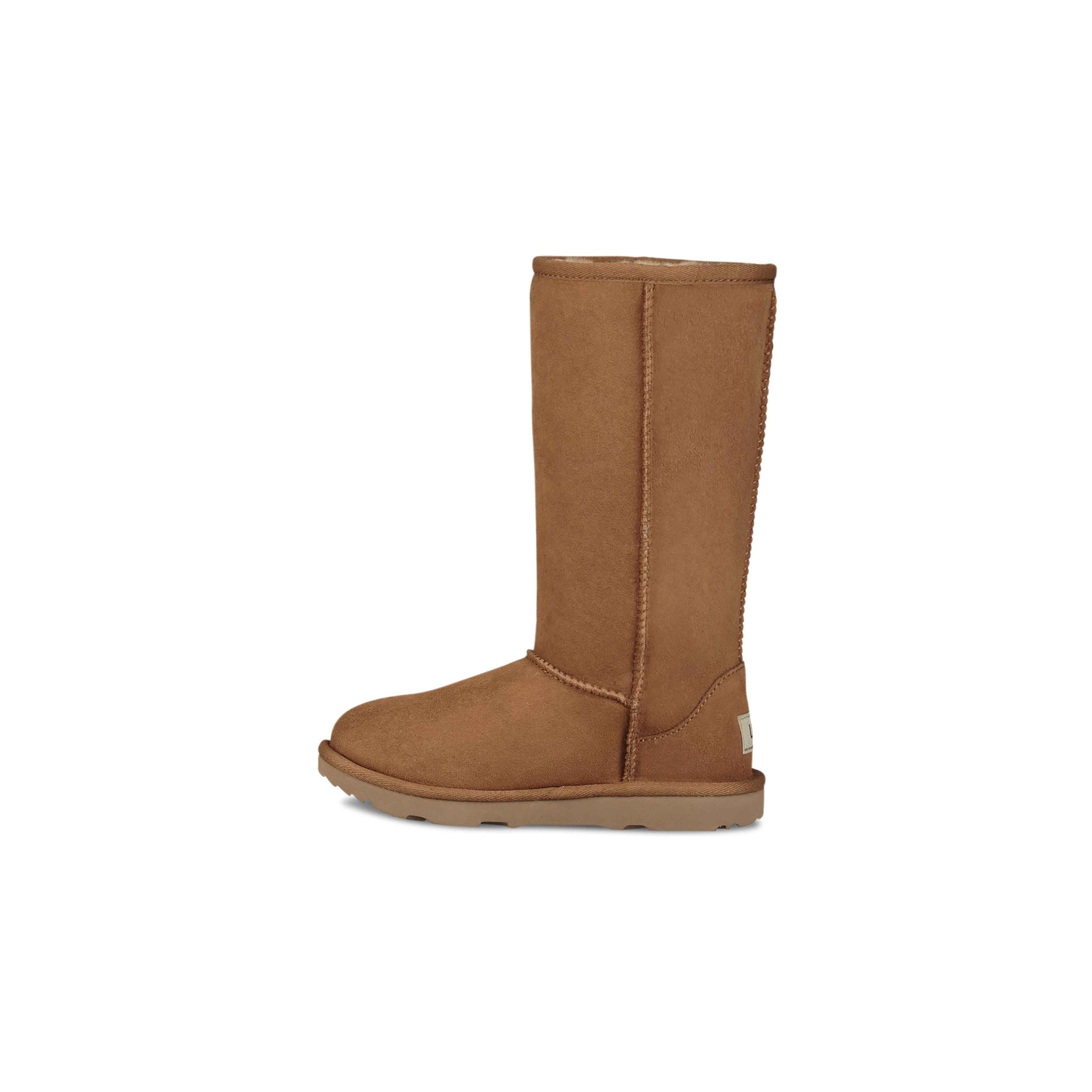 UGG Kids Classic II Tall Boots in Chestnut - Warm Winter Snow Boots for Girls & Boys - Perfect for School, Outdoor Play & Cold Weather
