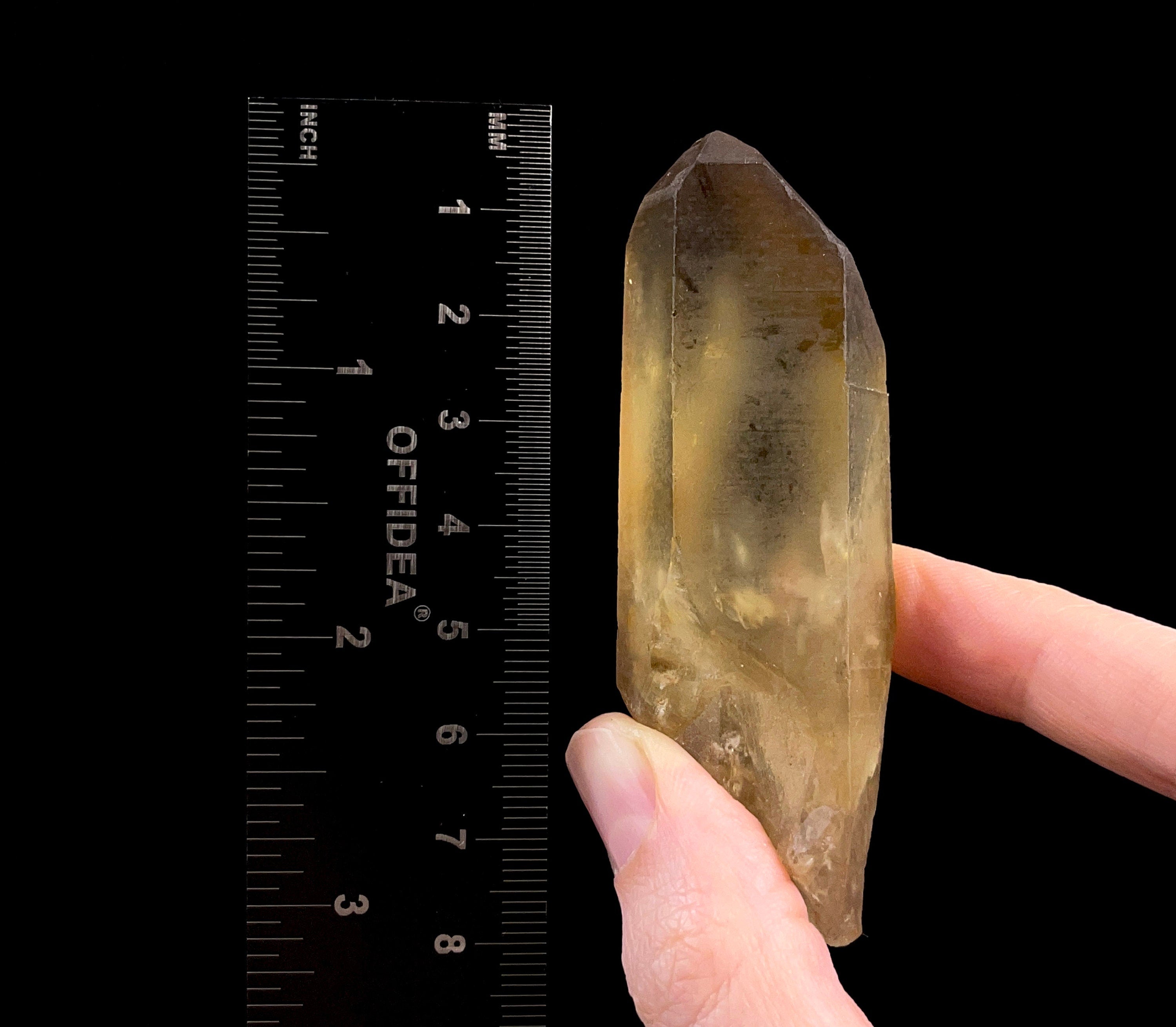 Natural Citrine Raw Crystal Point - Healing Stone, November Birthstone, Home & Office Decor, Spiritual Energy Crystal for Meditation, Feng Shui & Gifts