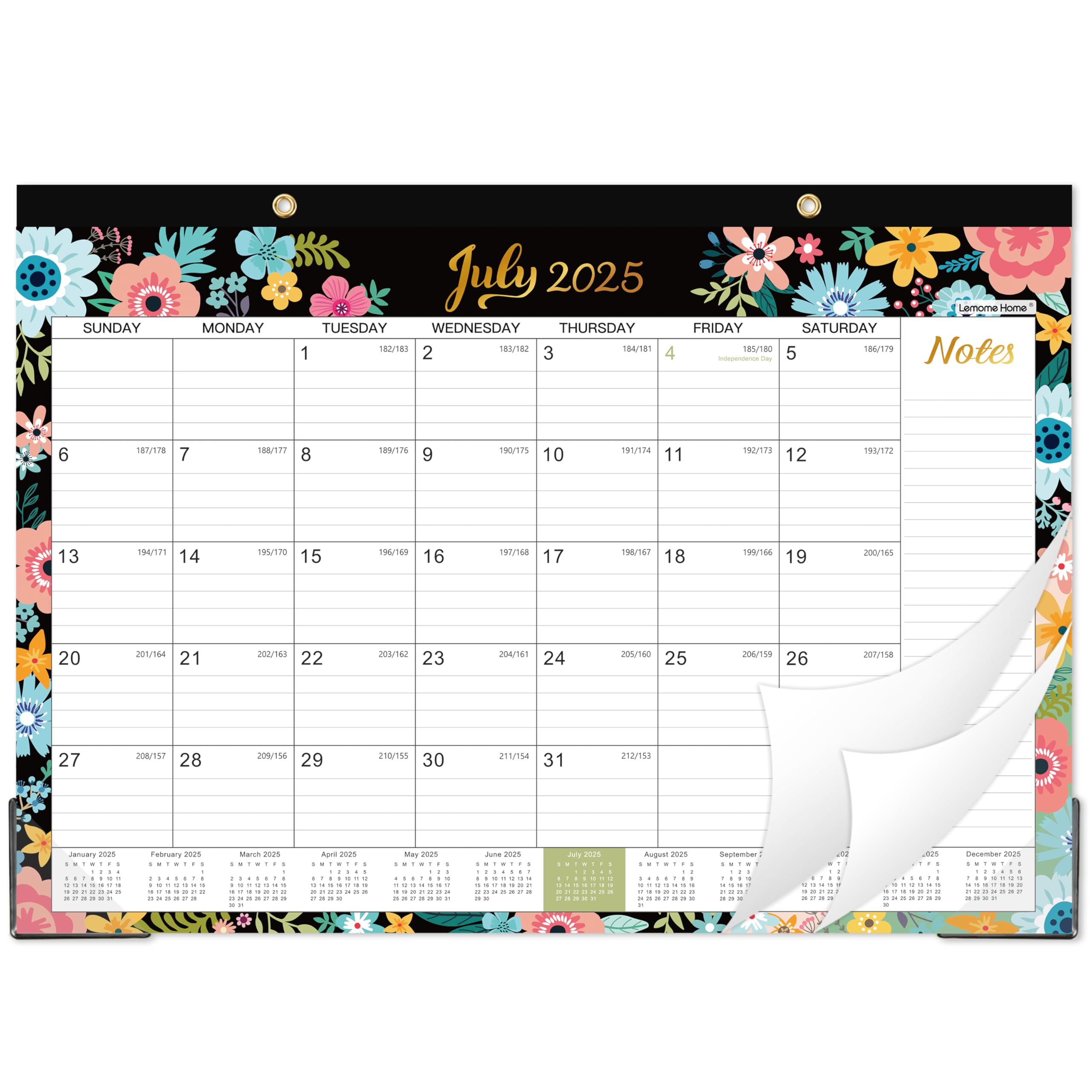 2025-2026 18-Month Desk & Wall Calendar Planner (July 2025 - December 2026) - 16.8