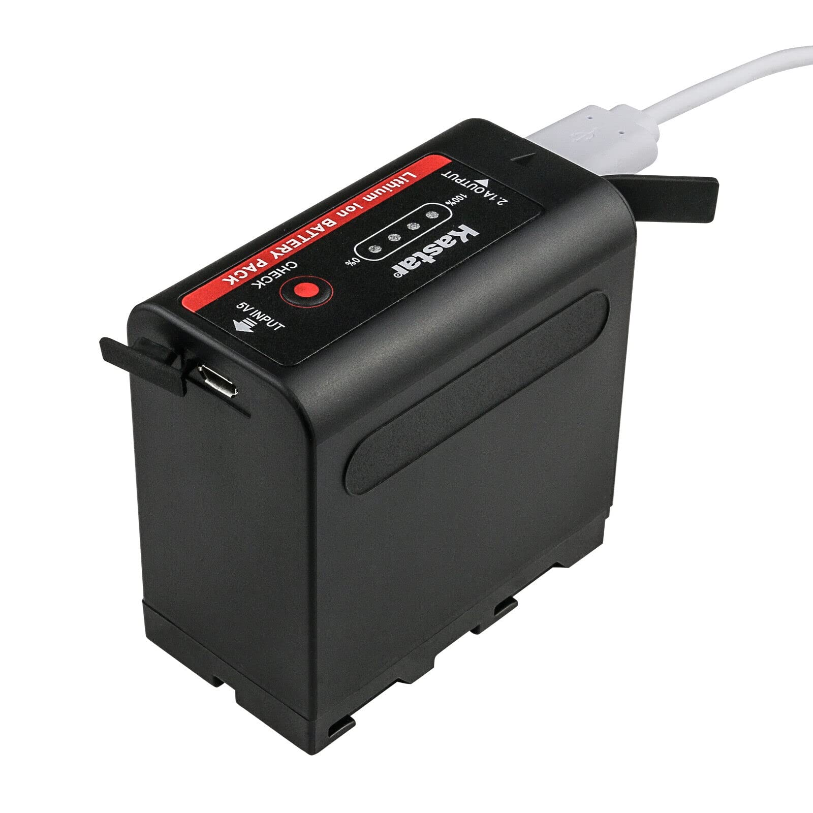 Kastar 4-Pack Replacement Battery and AC Wall Charger for Sony NP-F550 NP-F570 NP-F770 NP-F960 NP-F970 Cameras - Compatible with BC-VM10 BC-VM50 BC-V615 Chargers & GVM LED480 LED520 LED672 LED896 Video Lights - Perfect for Photography, Videography, and Studio Lighting