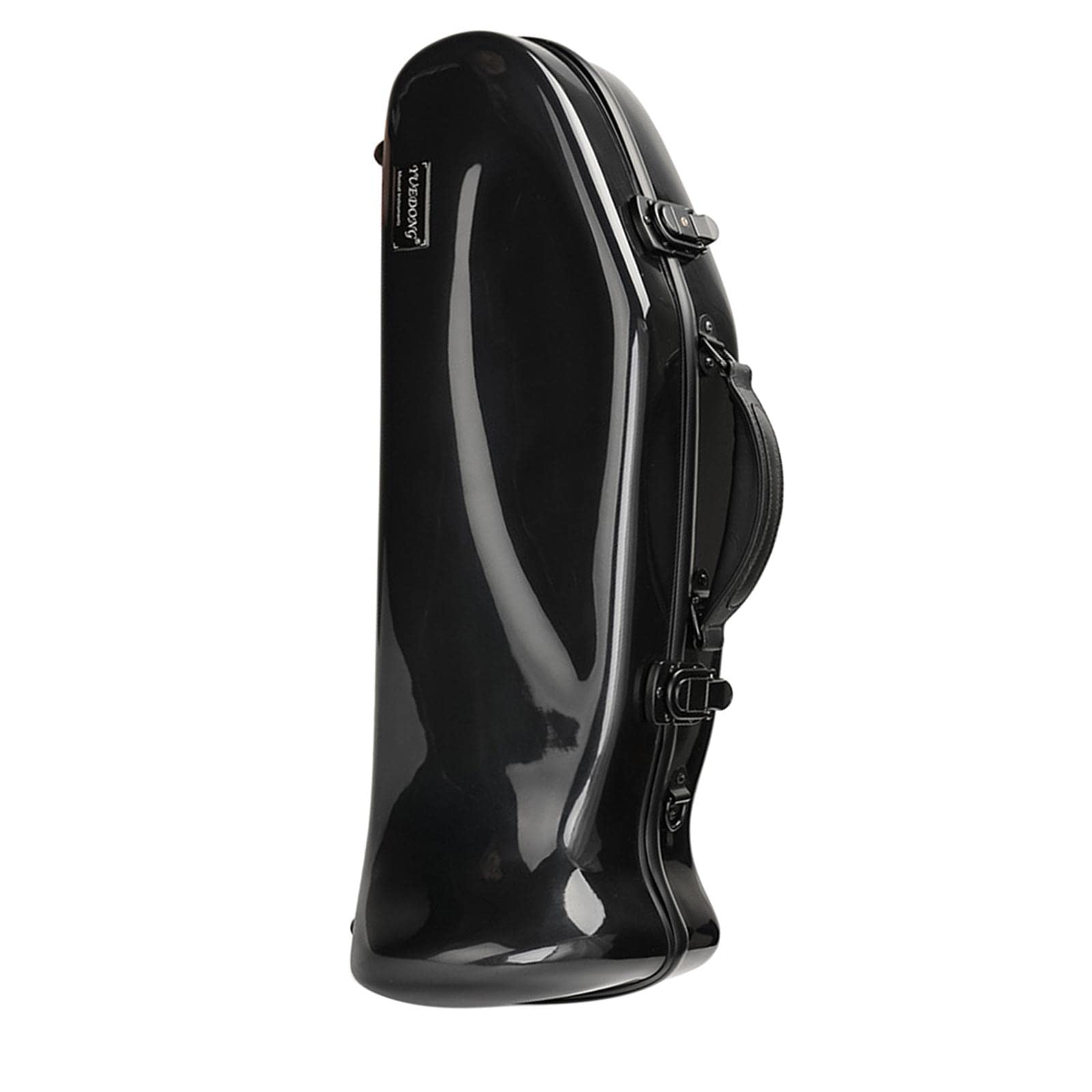 Shamjina Waterproof Carbon Fiber Trumpet Case Backpack - Adjustable & Detachable Shoulder Strap for Wind Instruments (Black) - Perfect for Music School, Band Practice & Travel Protection