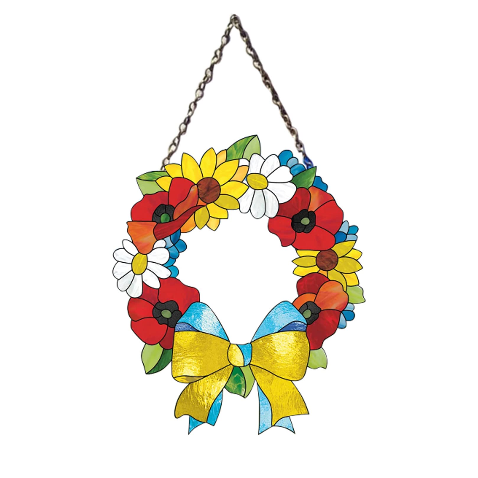 Ukrainian Flag Heart Ornament - Patriotic Ukraine Pride Hanging Decor for Windows, Doors, Cars, Home & Garden - Perfect for Easter, National Holidays & Ukrainian Support Displays