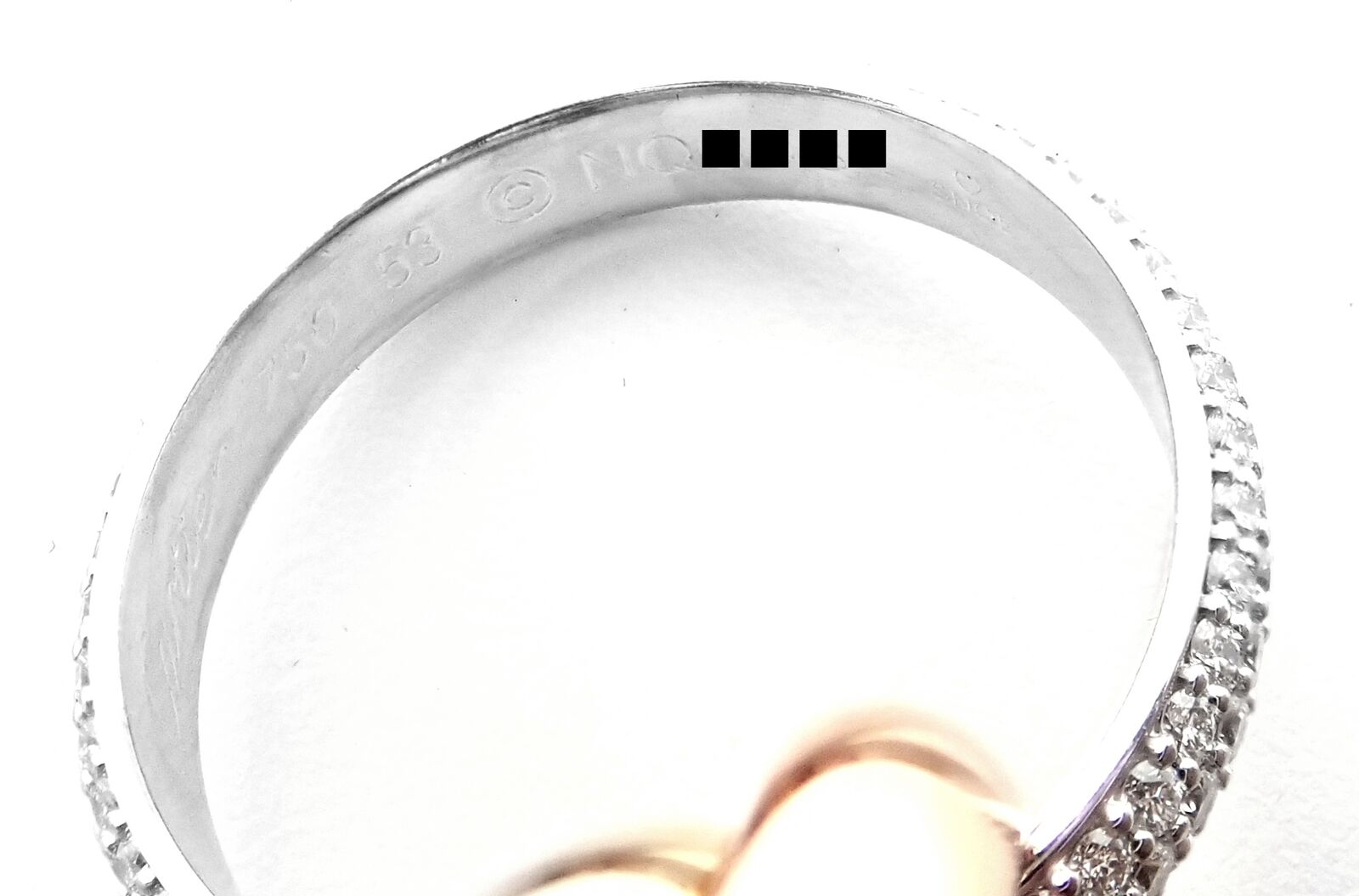 Authentic Cartier Trinity Classic Diamond 18k White Yellow Rose Gold Tri-Color Band Ring - Luxury Wedding, Anniversary & Gift Jewelry for Women