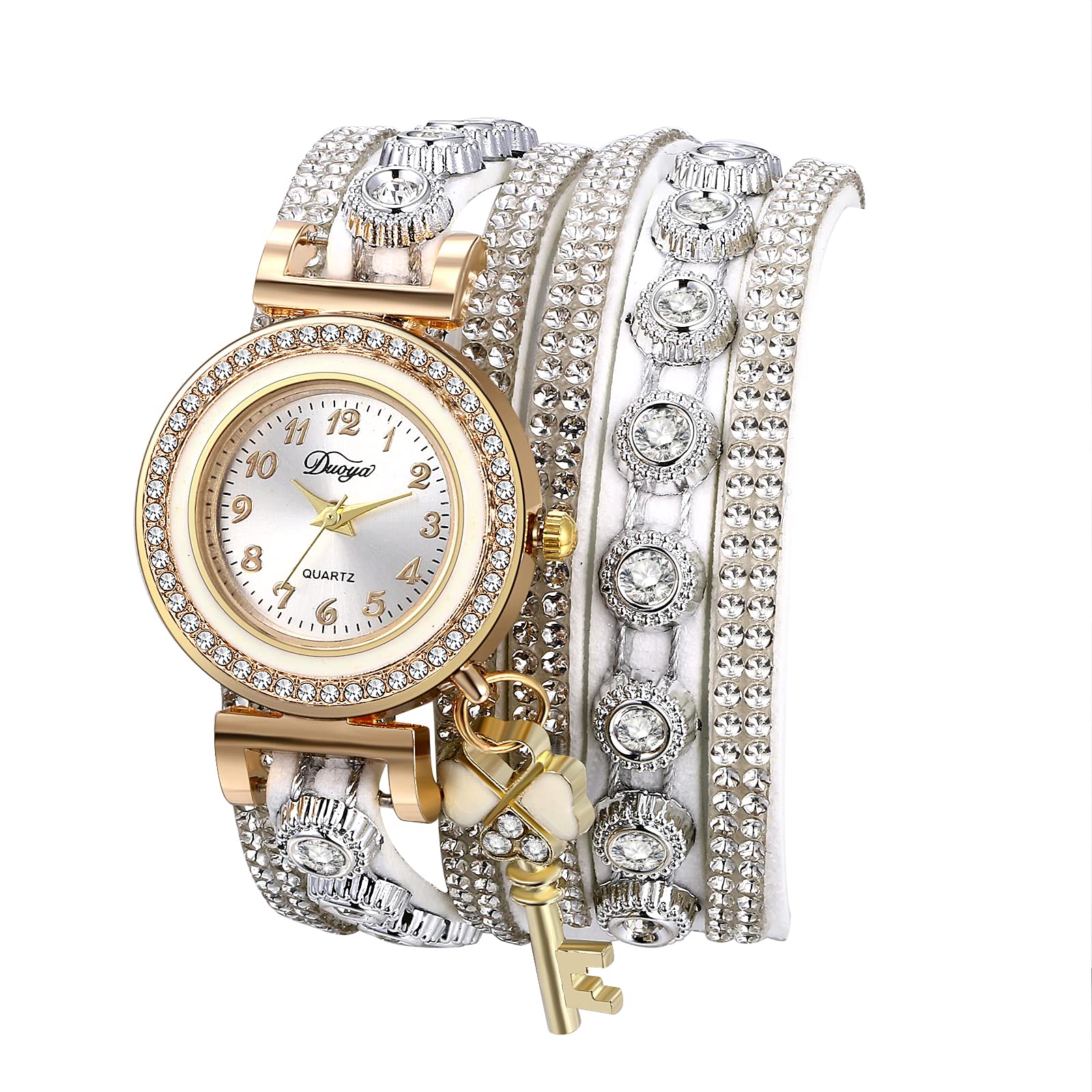 Avaner Bohemian Leather Wrap Watch with Rhinestones for Women - Perfect for Casual & Dressy Outfits