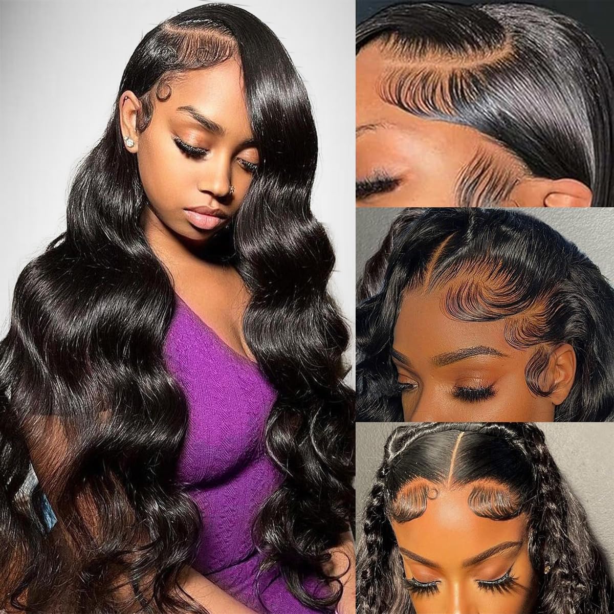 30 Inch 13x6 Body Wave Lace Front Wigs Human Hair 210% Density - Glueless Full Frontal HD Lace Wig with Baby Hair & Pre-Plucked Hairline for Women | Perfect for Daily Wear, Cosplay, and Special Occasions