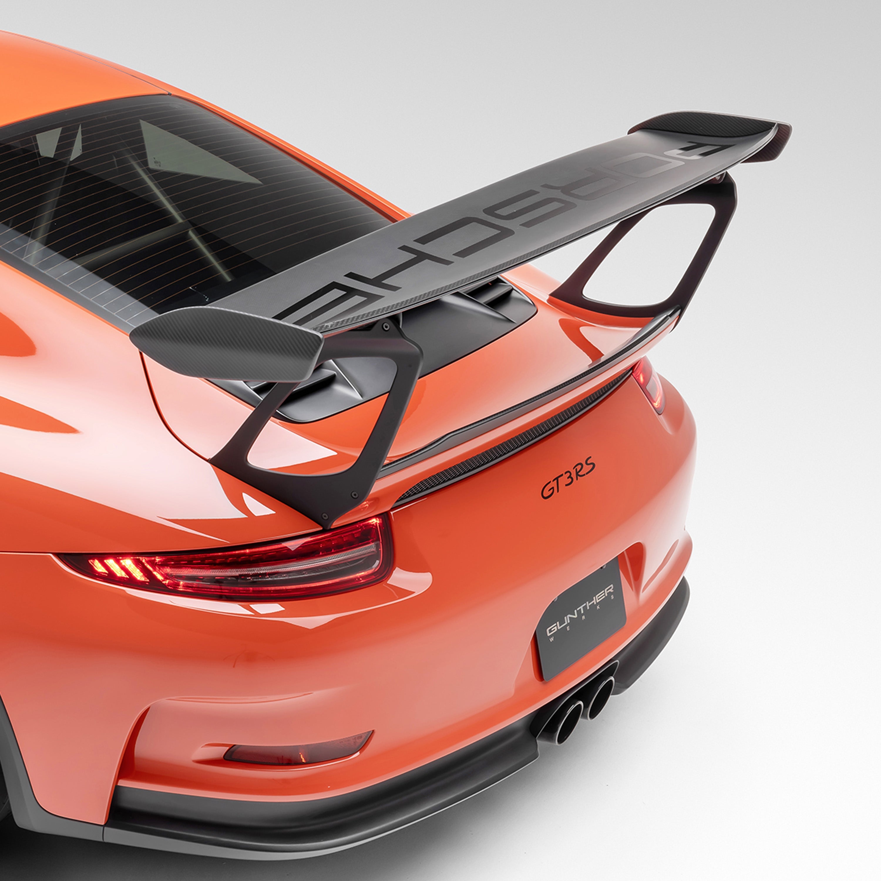 Porsche 991.1 911 GT3RS Extended Wing Risers - High Performance Spoiler Lift Kit for Track Racing & Car Enthusiasts