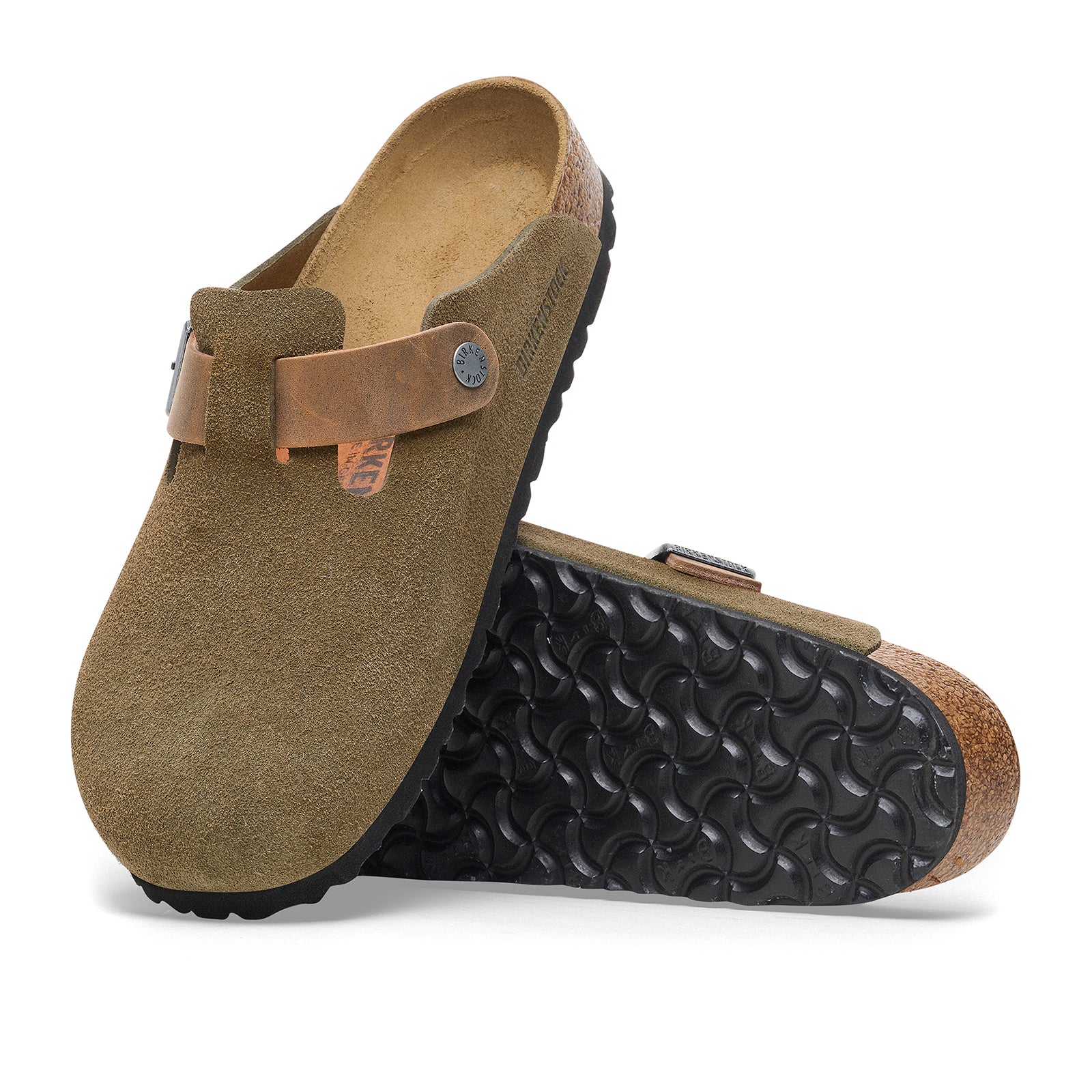 Birkenstock Boston Clog (Men)   Thyme Oiled Leather/Suede