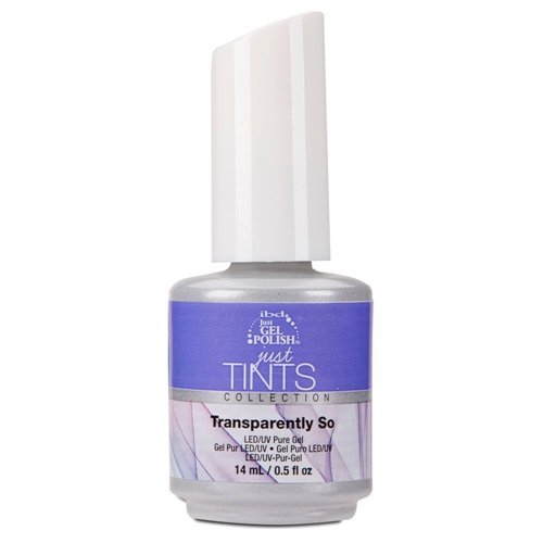 IBD Just Gel Polish - Just Tints Transparently So Nail Polish in Light Purple (0.5 Fl Oz) - Long-Lasting Semi-Transparent Gel Polish for Natural Nail Looks, DIY Manicures & Salon-Quality Results at Home