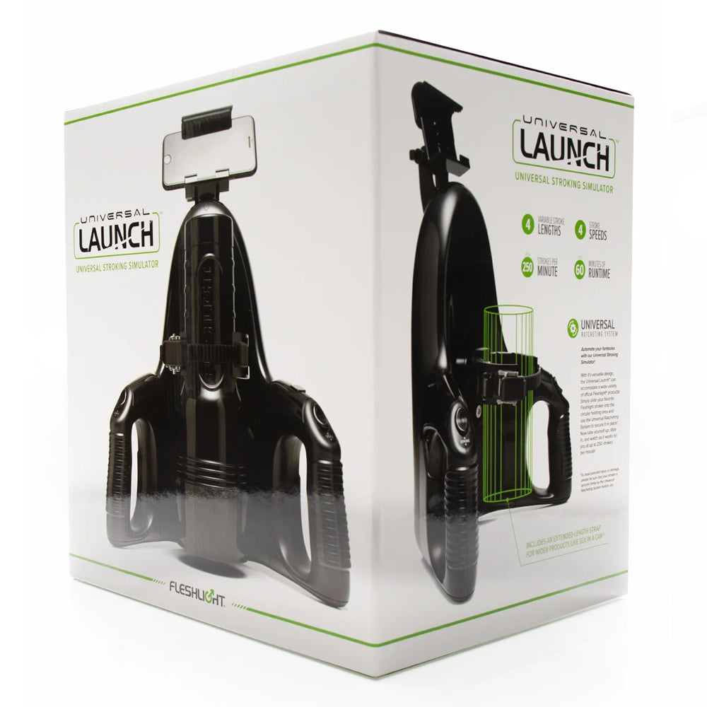 Fleshlight Universal Launch Automatic Stroking Simulator for Men - Hands-Free Male Masturbation Device with Thrusting Motion - Perfect for Solo Play and Couples Use