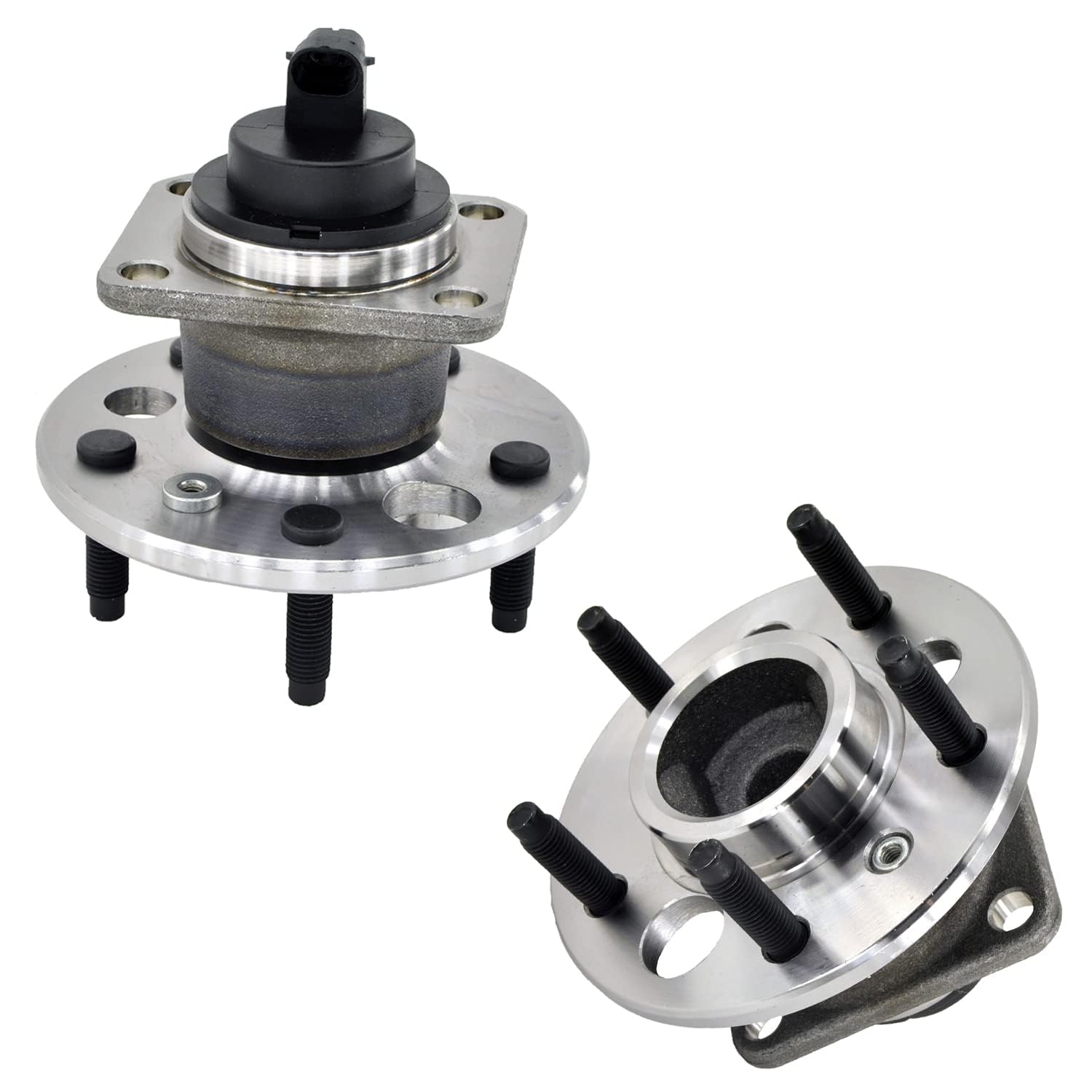 Detroit Axle - 4pc Wheel Bearing Hub Assembly Kit for Pontiac Grand Am, Oldsmobile Alero, Chevy Malibu Classic - Front & Rear Wheel Bearing Replacement - Perfect for DIY Auto Repair & Maintenance