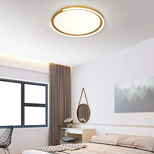 Modern LED Ceiling Light Fixture - Ultra Thin Surface Mount Lighting for Living Room, Bedroom & Kitchen - Energy Efficient LED Luminaire for Home & Office Spaces