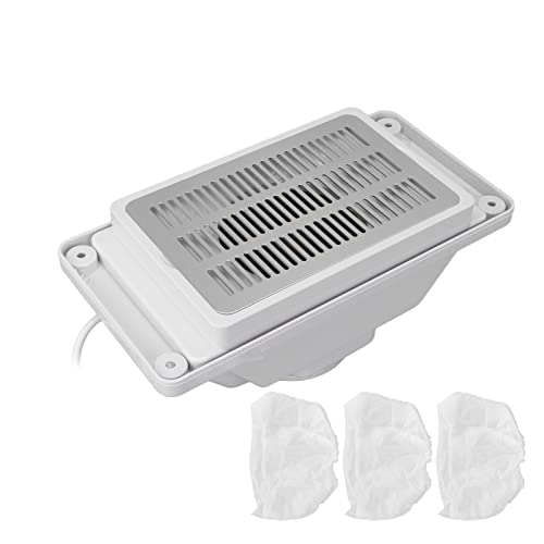Nail Dust Vacuum Cleaner - One Key Operation Suction Collector for Nail Salons & Home Manicures | Portable Nail Art Dust Extractor for Professional & DIY Nail Care