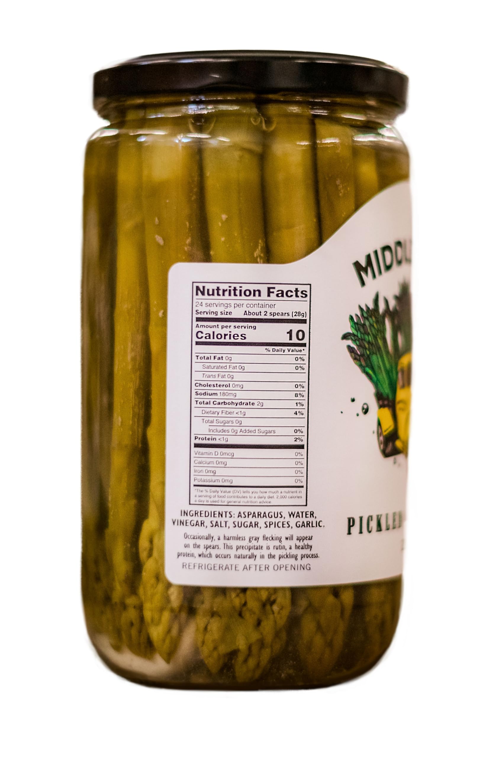 Middleton Farms Pickled Asparagus Variety Pack - 3 Jars of Farm-Fresh Purple, Green & Spicy Pickled Asparagus | USA Made, Farm to Table | 26.5oz Each | Perfect for Charcuterie Boards, Gifts & Gourmet Cooking
