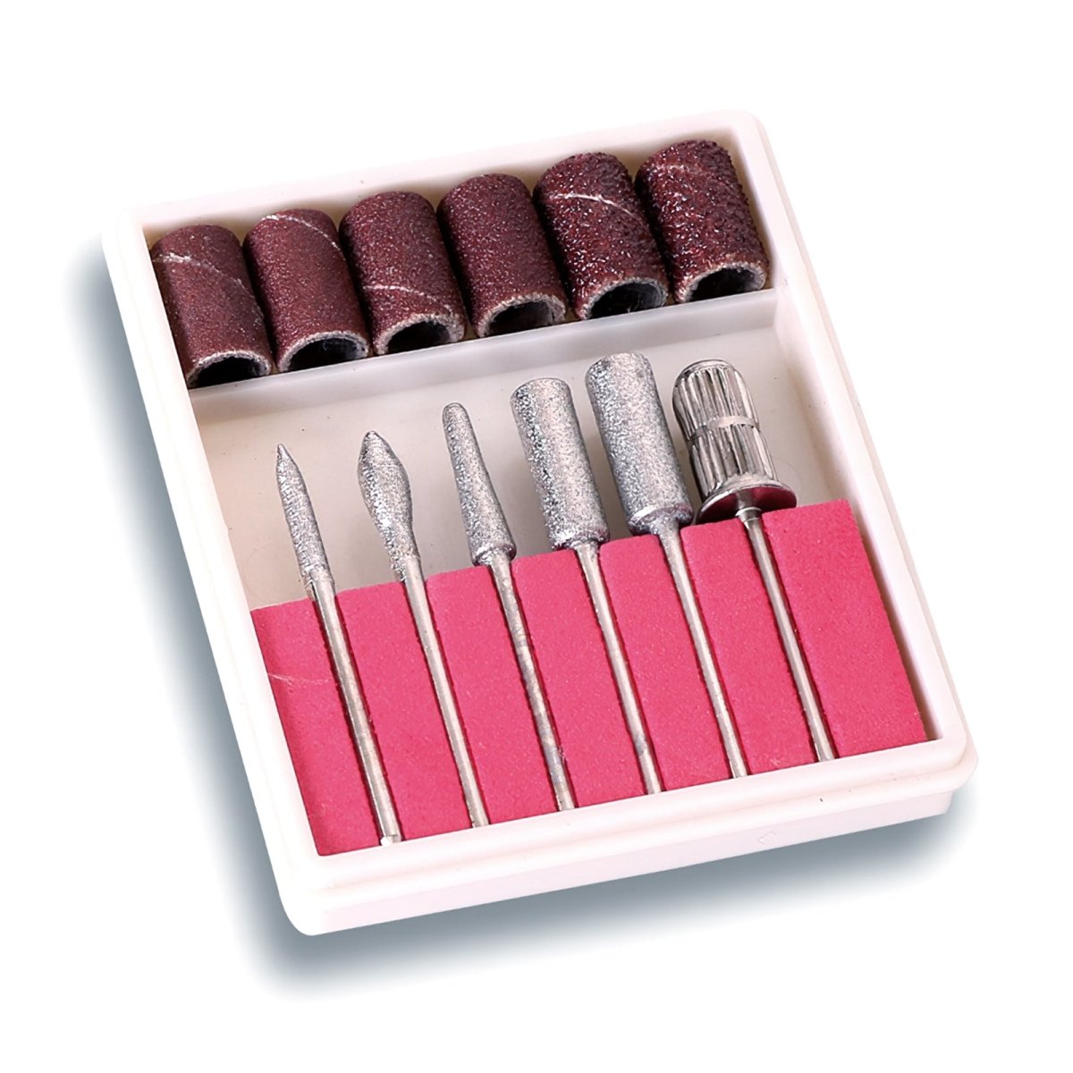 6 Pcs Nail Drill Bits Kit for Acrylic & Gel Nails - Professional Manicure Pedicure Set with Multiple Shapes - Perfect for Nail Salon, Home Use & DIY Nail Art