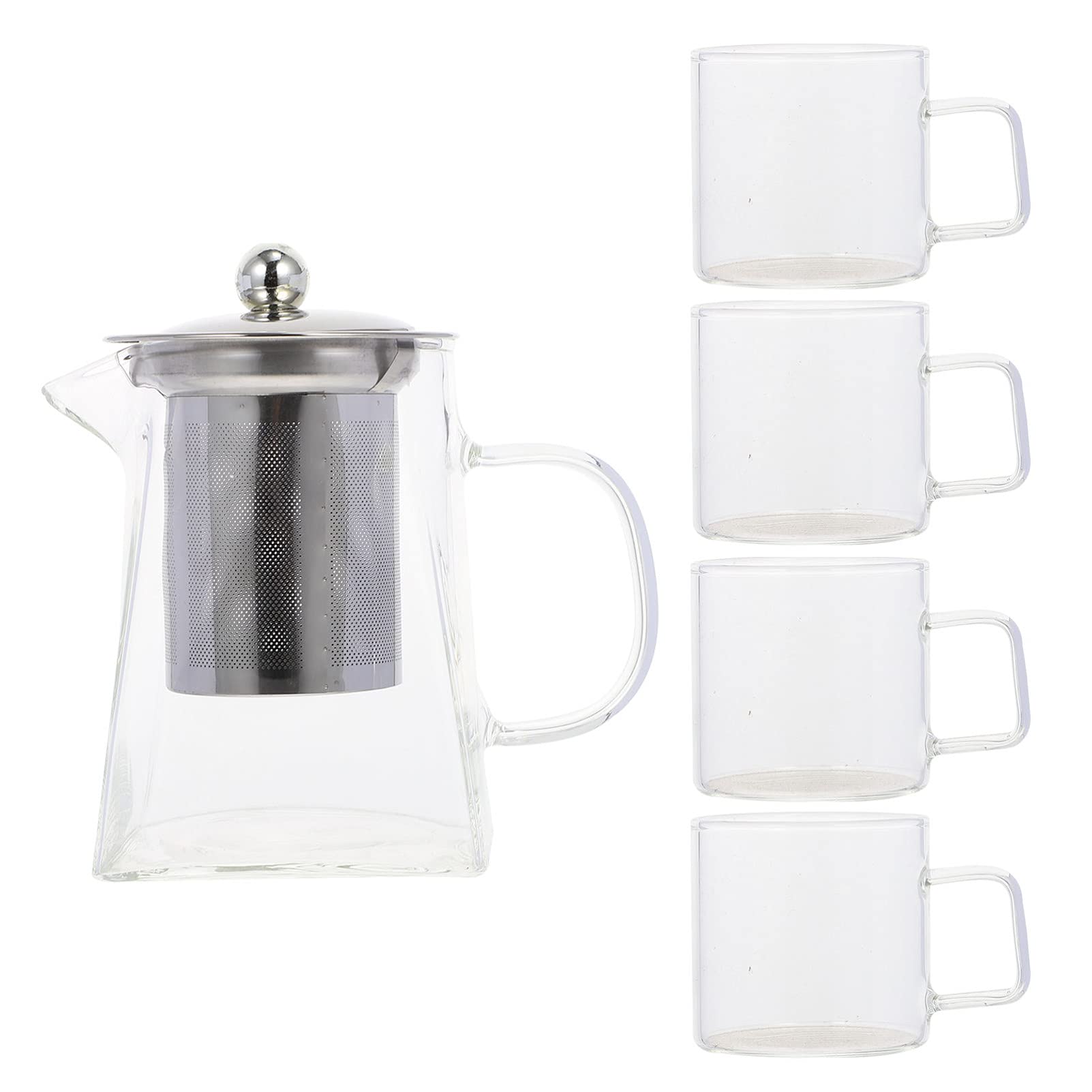 Premium Glass Teapot with Built-in Filter - Heat-Resistant Tea Kettle for Loose Leaf Tea | Perfect for Home, Office & Gift Giving | Elegant Teaware for Tea Ceremonies & Daily Use