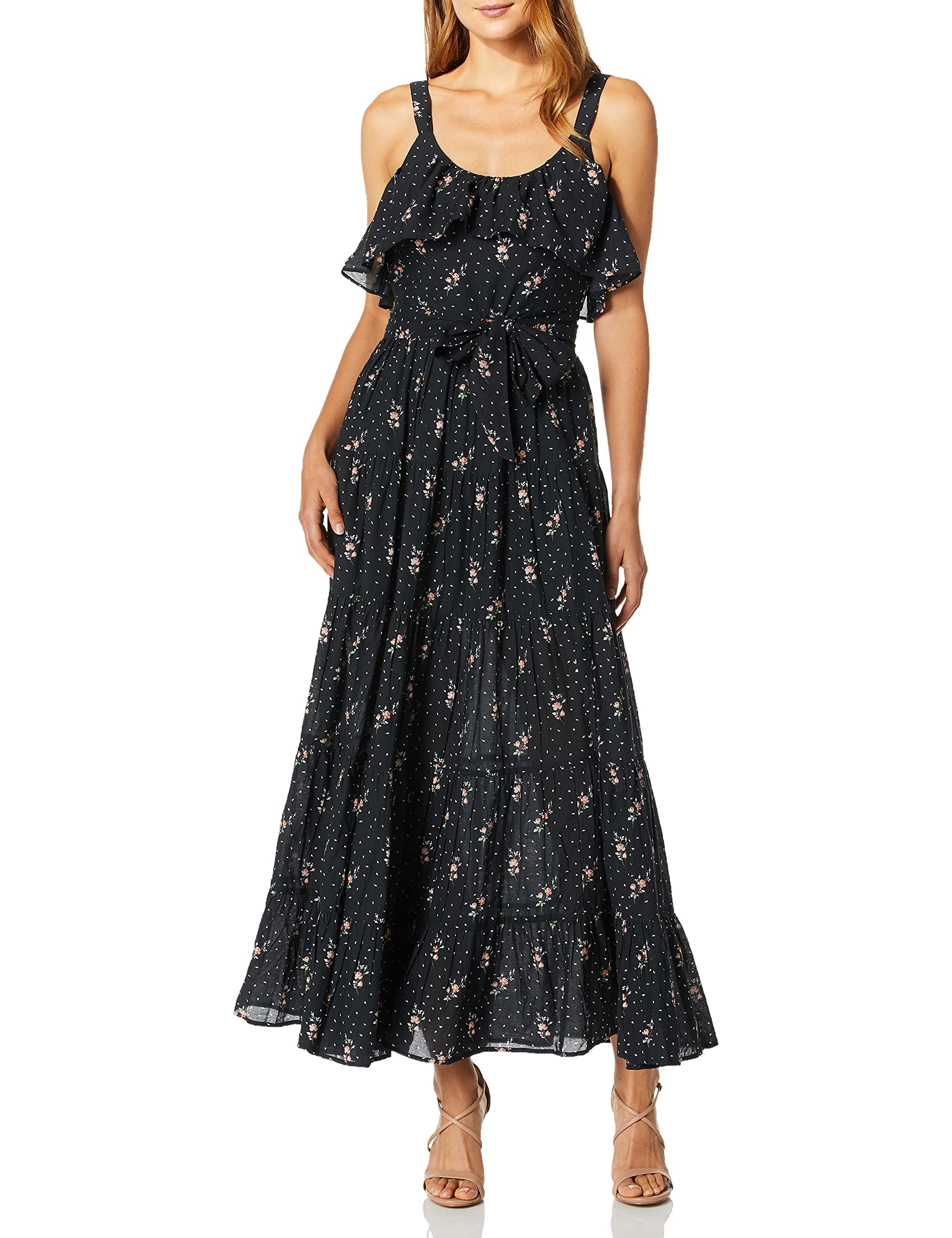 PAIGE Women's Tevin Maxi Dress - Flowy Long Summer Dress with V-Neck & Side Slits | Perfect for Beach Vacations, Date Nights & Casual Outings