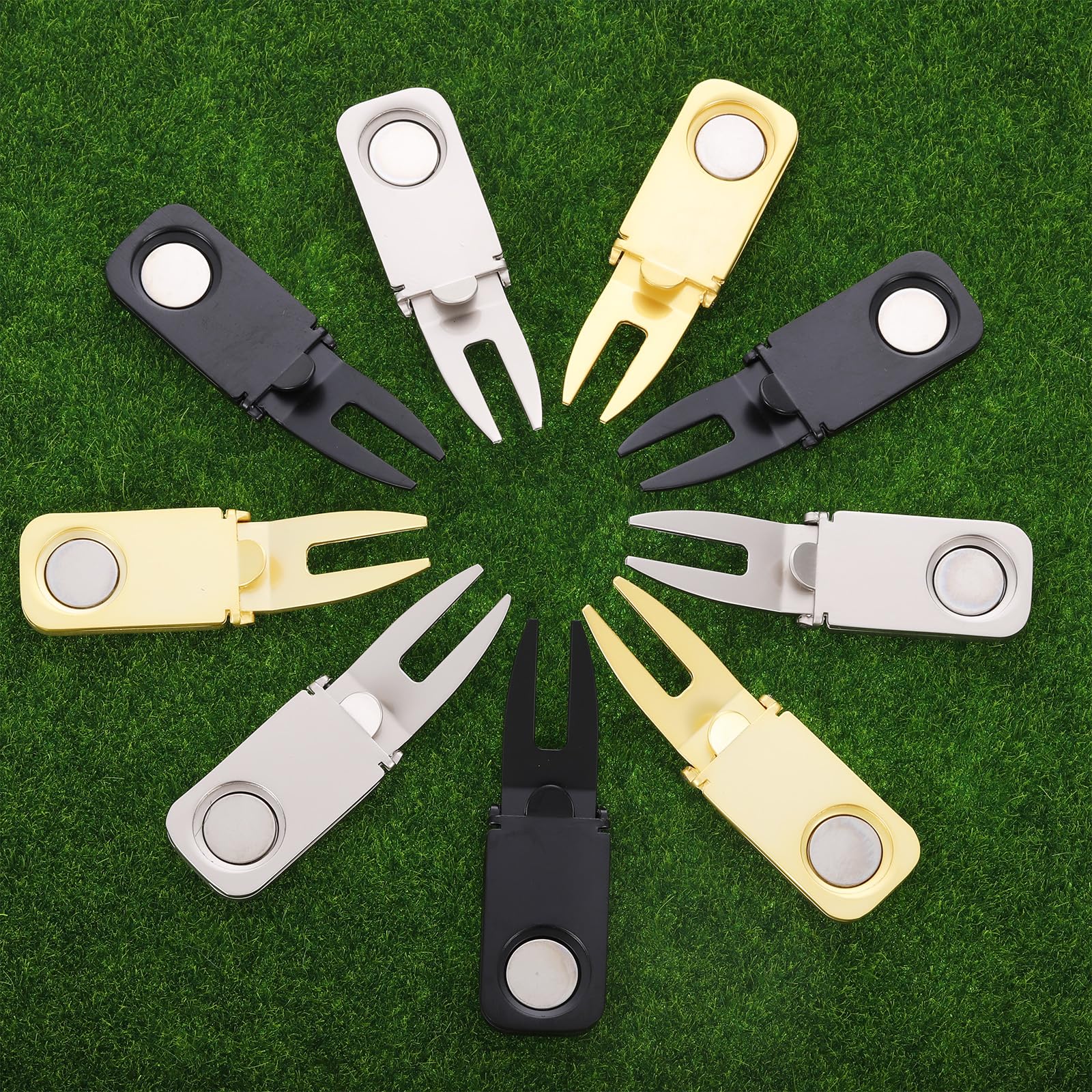 PATIKIL 3-in-1 Magnetic Golf Divot Repair Tool with Ball Marker & Holder | Durable Golf Accessories for Men | Perfect Golf Gift for Driving Range & Course Play